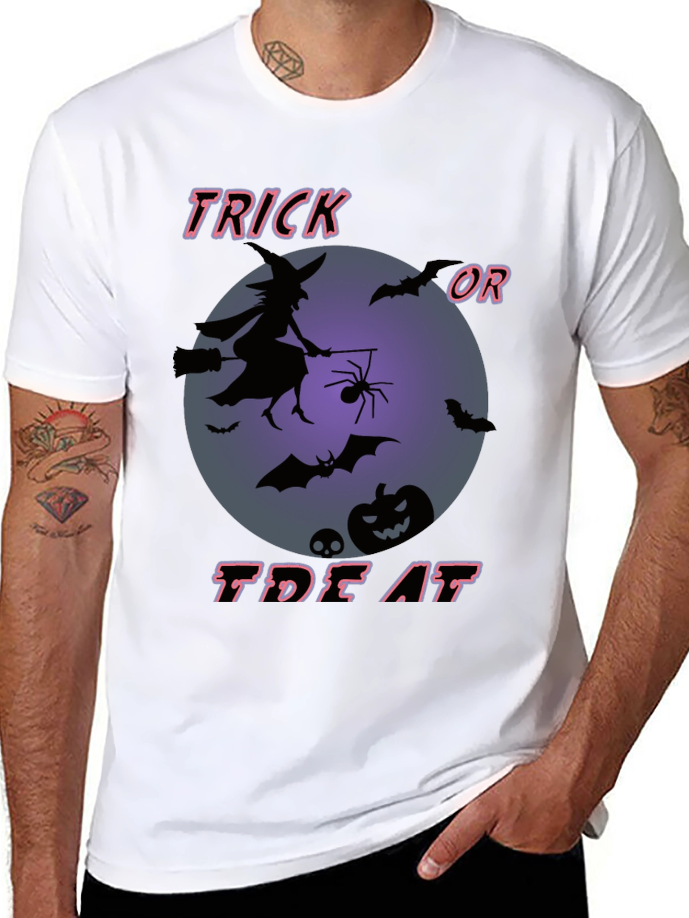 Halloween Trick or Treat Graphic T-Shirt