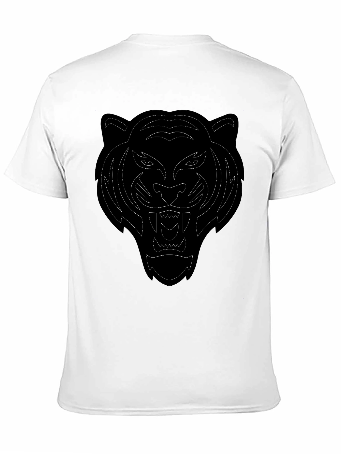 Black Tiger Graphic Tee - Mens Casual T-Shirt