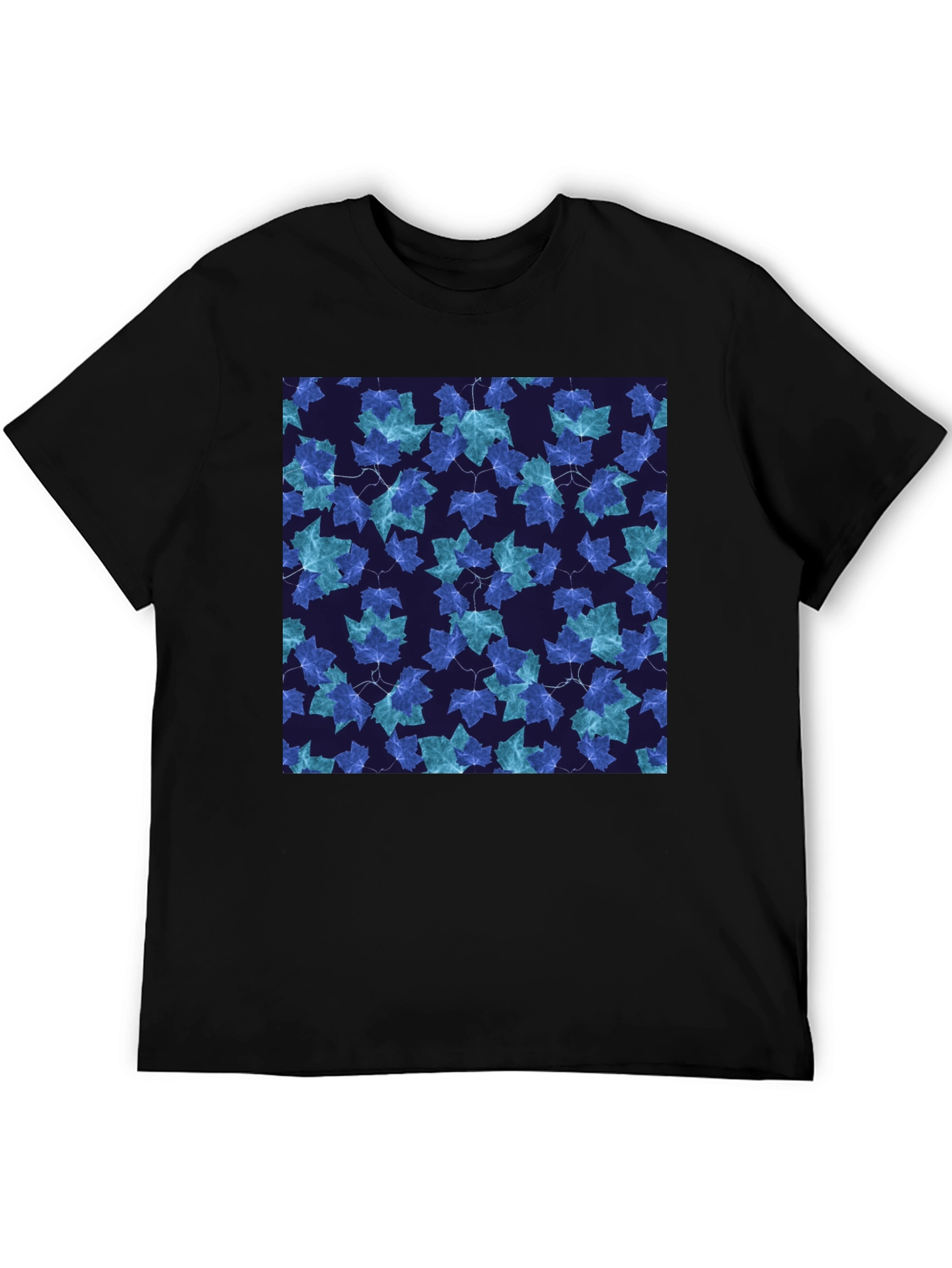 Leaf Pattern T-Shirt - Stylish Casual Wear