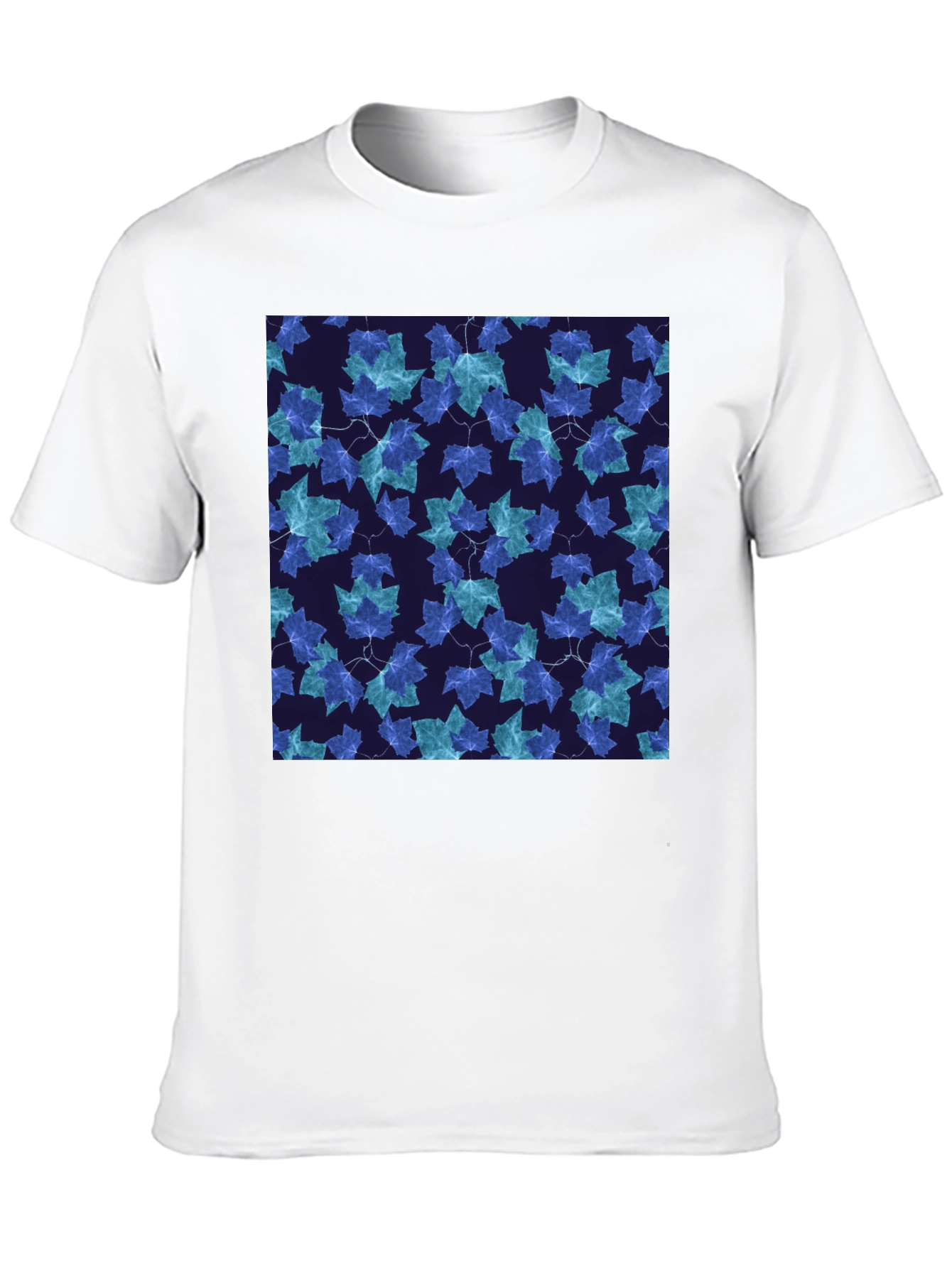 Leaf Pattern T-Shirt - Stylish Casual Wear