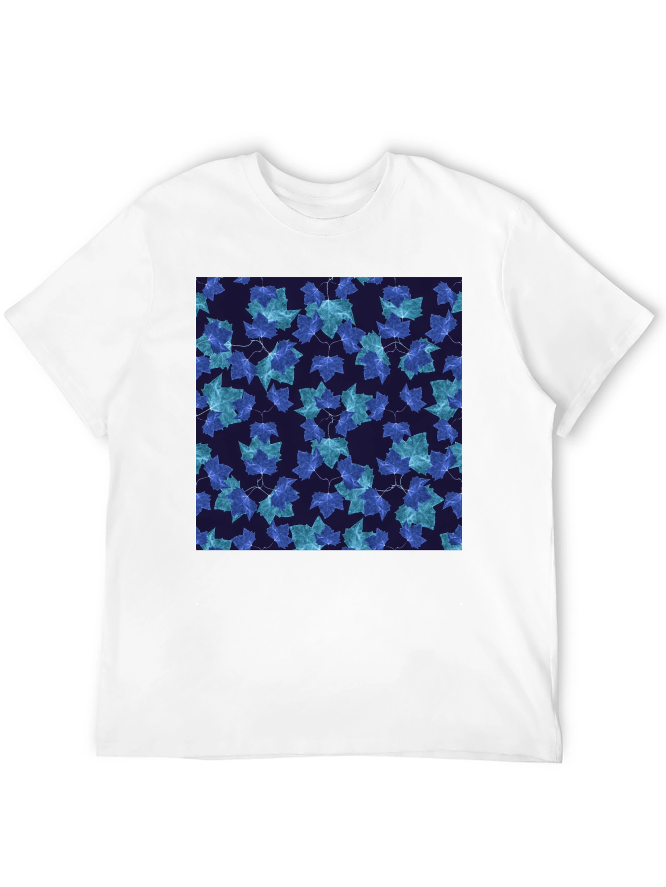 Leaf Pattern T-Shirt - Stylish Casual Wear