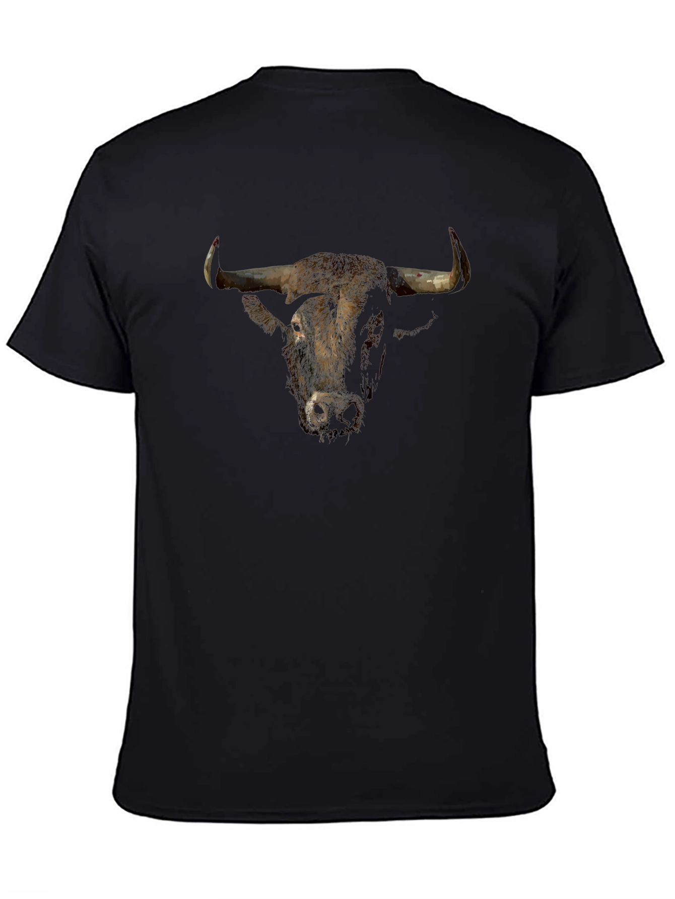 Bull Head Graphic Black T-Shirt