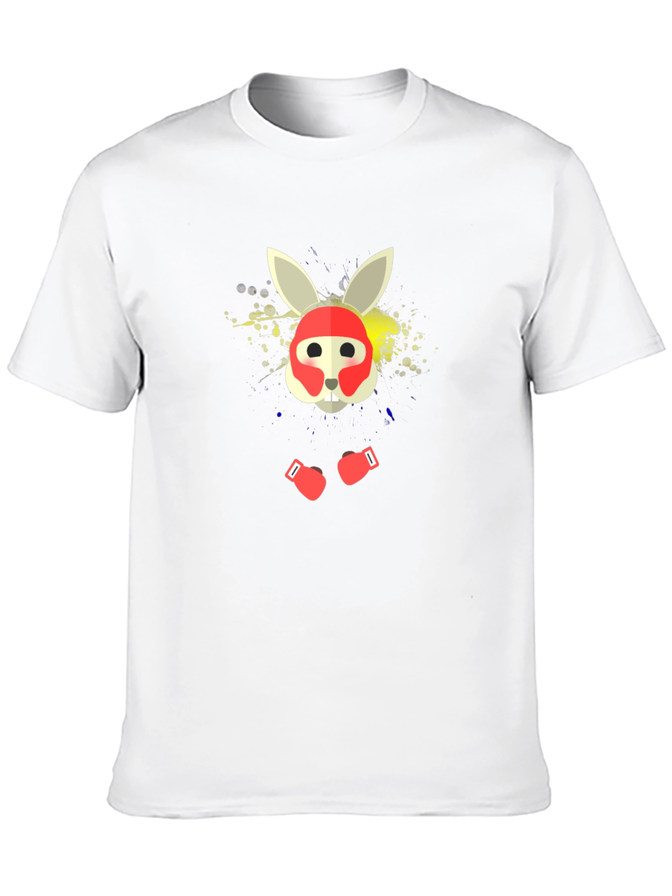 Boxing Rabbit Graphic Tee - Stylish Black T-Shirt
