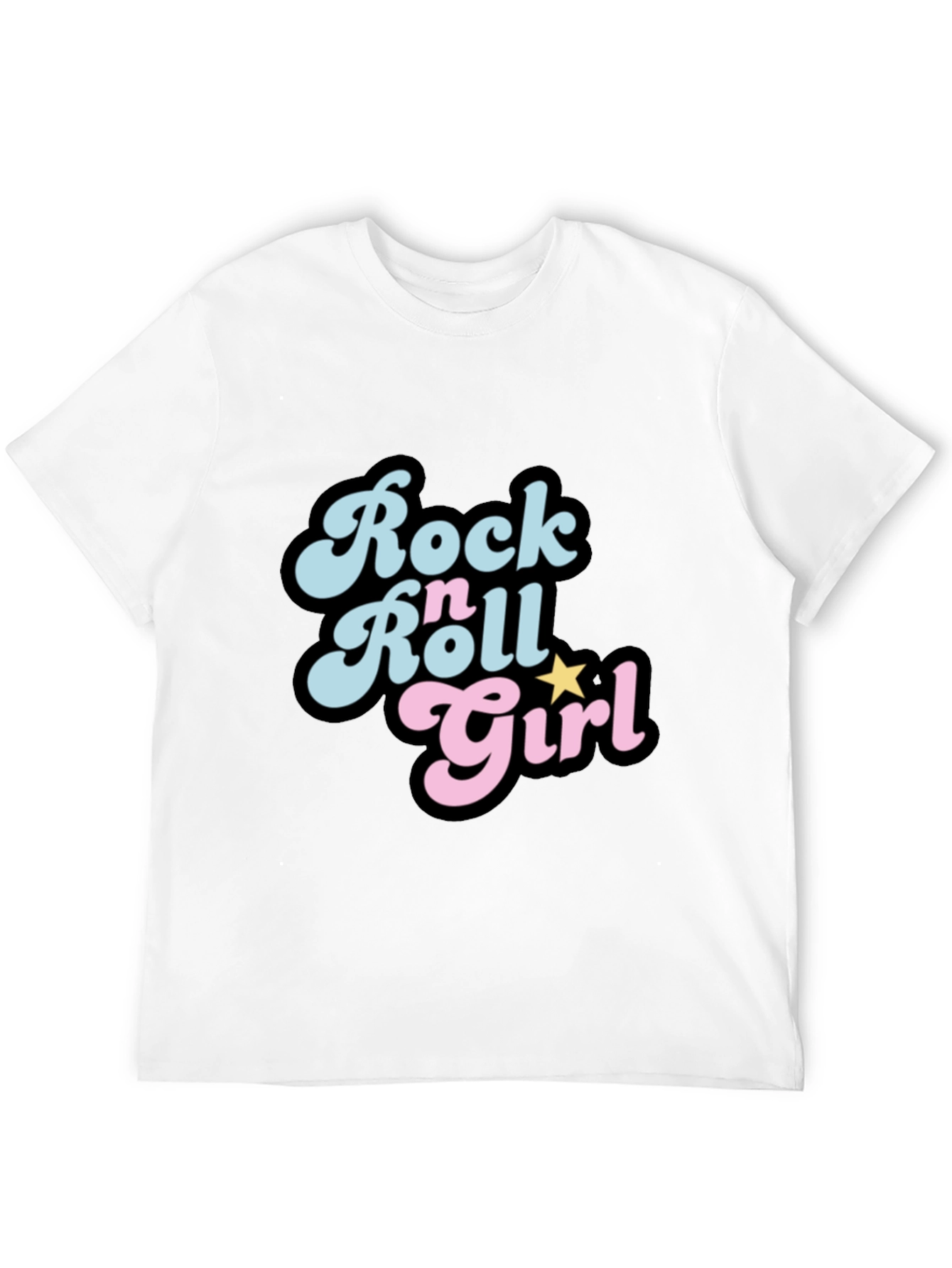 Rock n Roll Girl Black T-Shirt