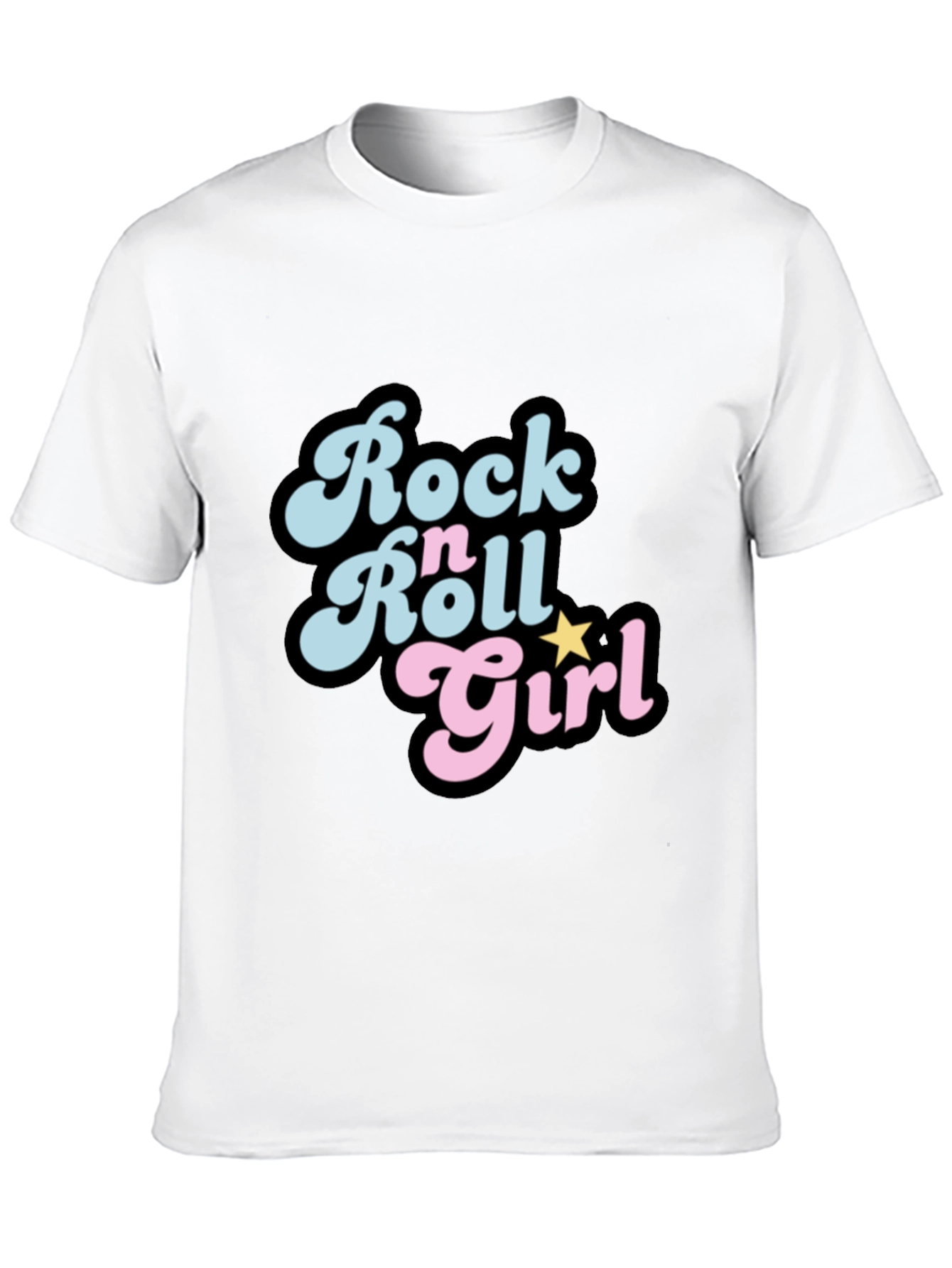 Rock n Roll Girl Black T-Shirt