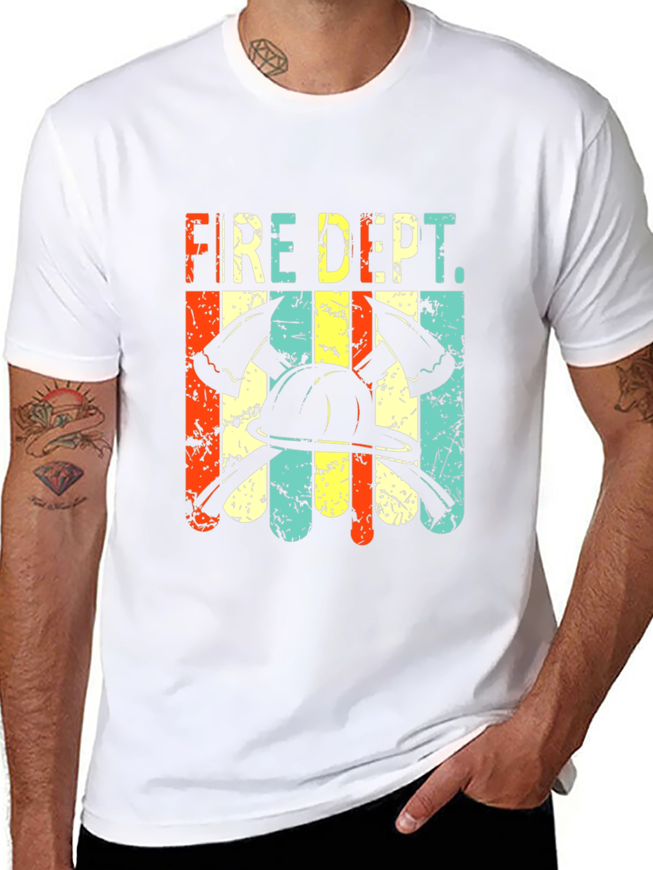 Retro Fire Dept. Graphic Tee