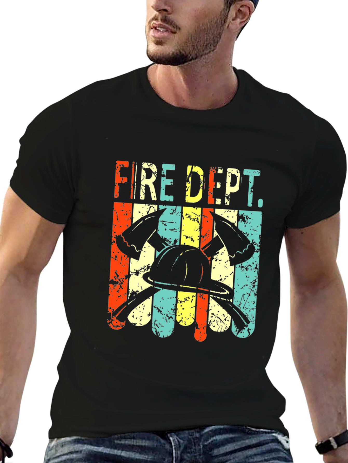 Retro Fire Dept. Graphic Tee