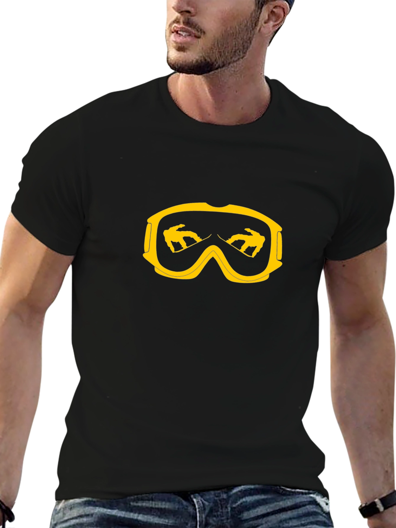 Snow Goggles T-Shirt - Black