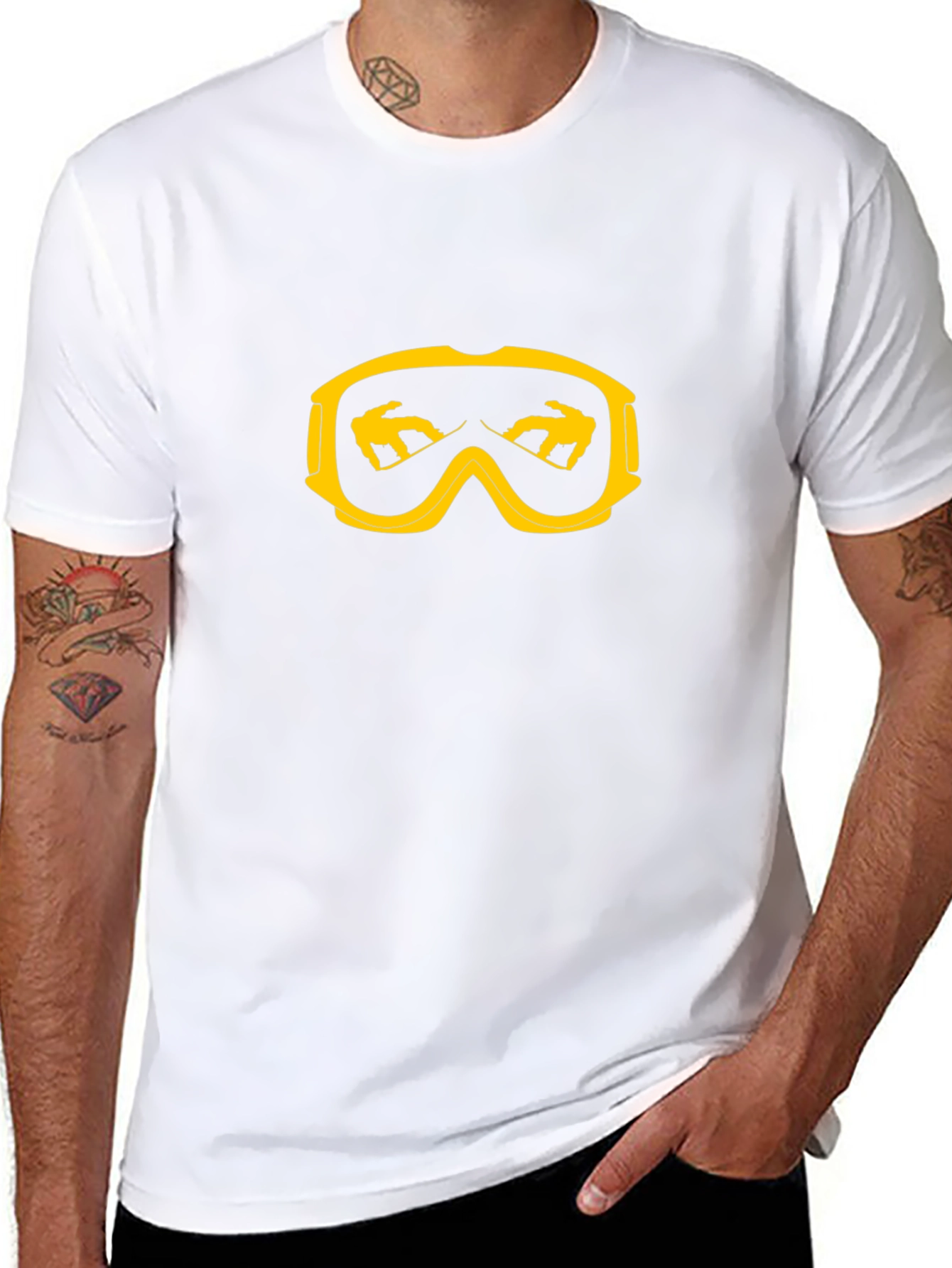 Snow Goggles T-Shirt - Black