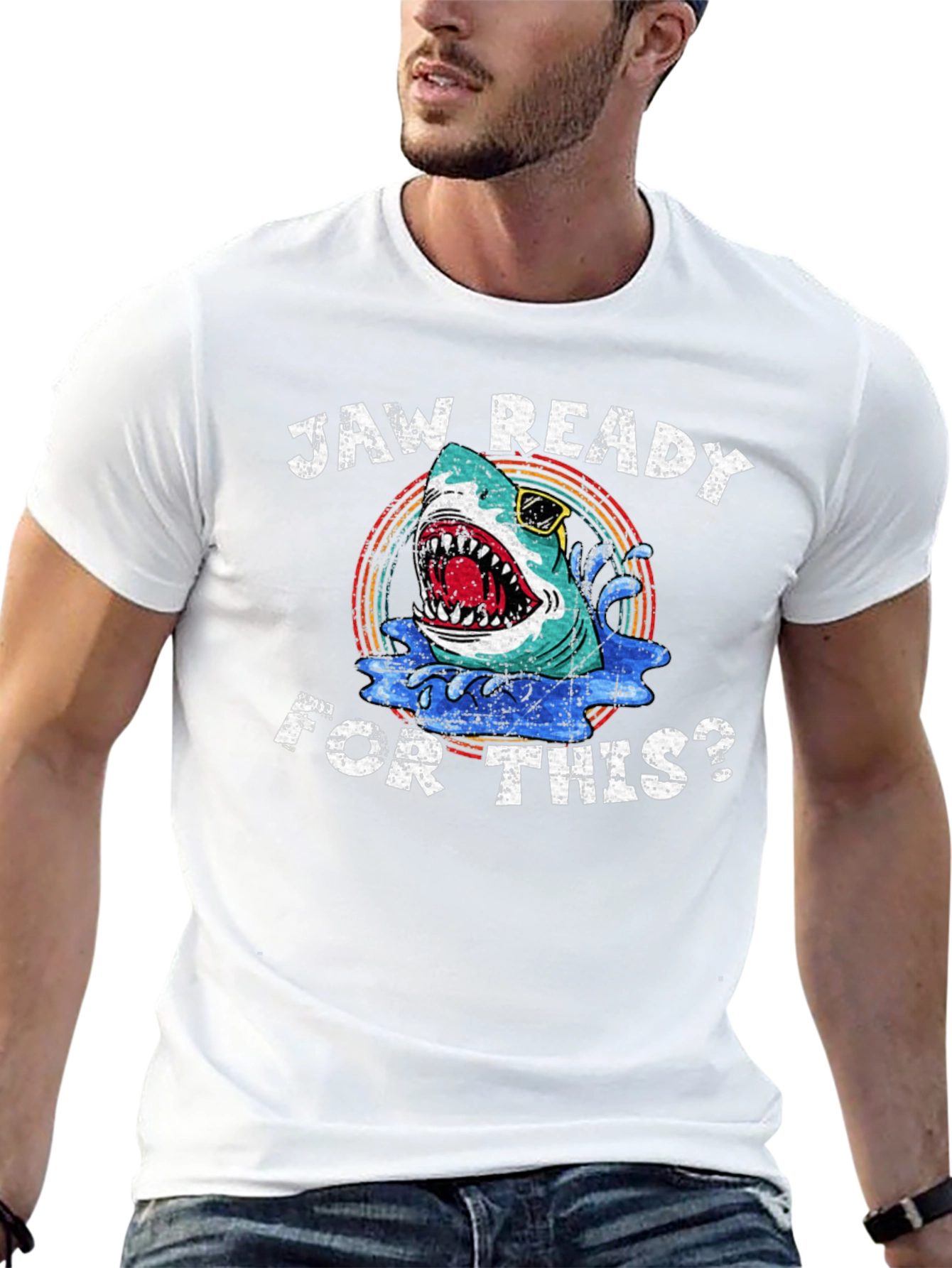Jaw Ready for This? Shark Graphic Tee
