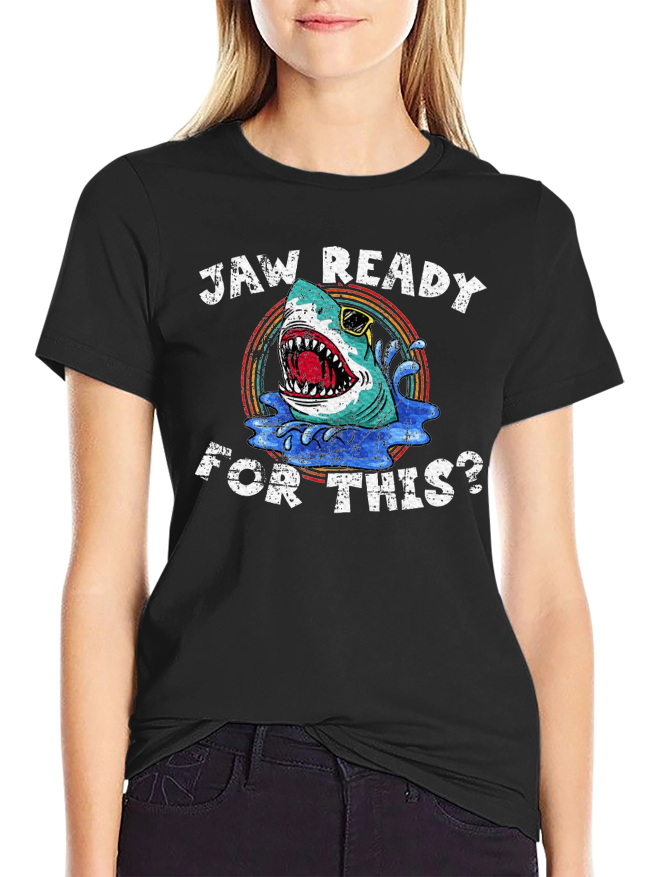 Jaw Ready for This? Shark Graphic Tee