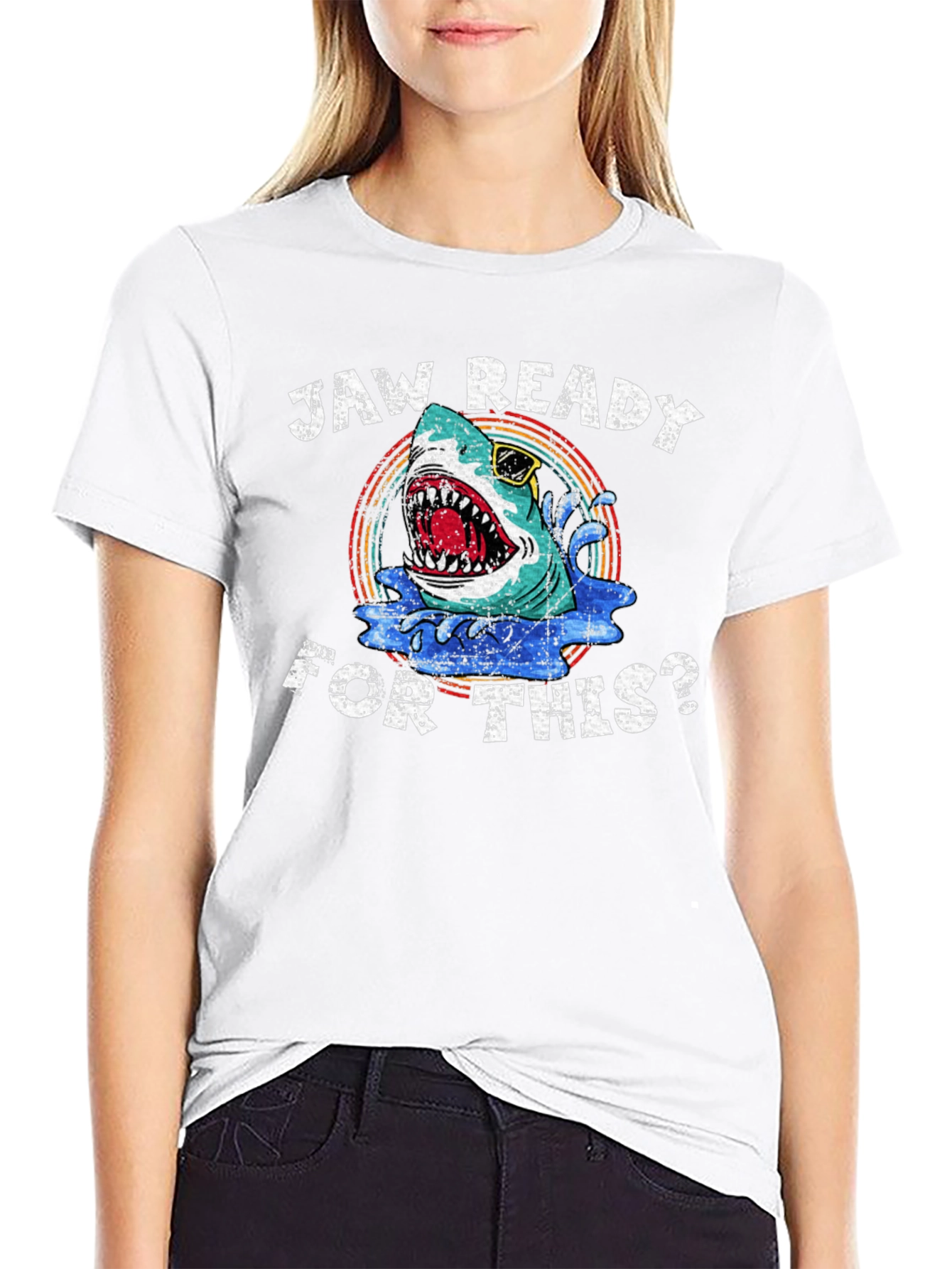 Jaw Ready for This? Shark Graphic Tee