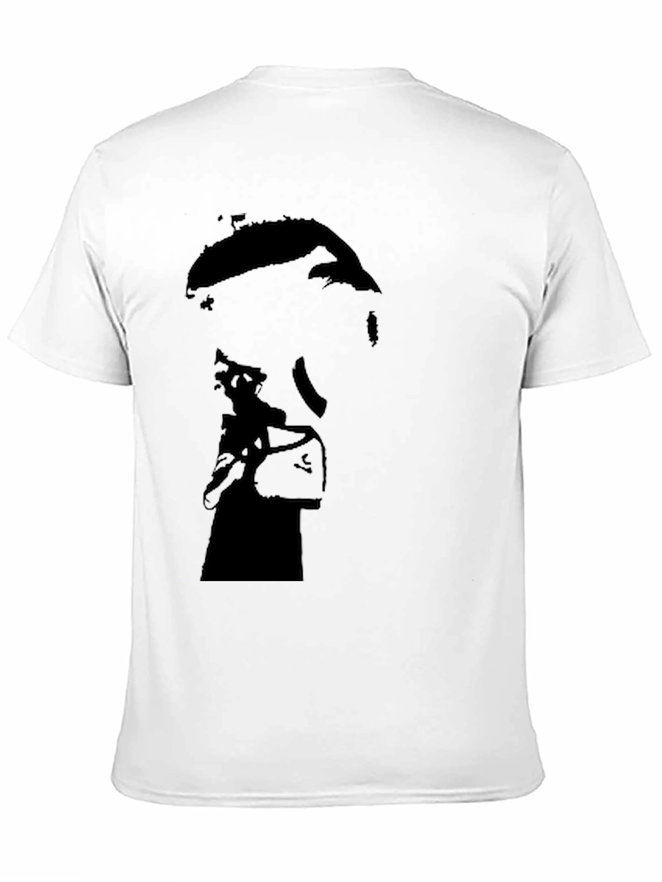 Silhouette Graphic Print Mens Black T-Shirt