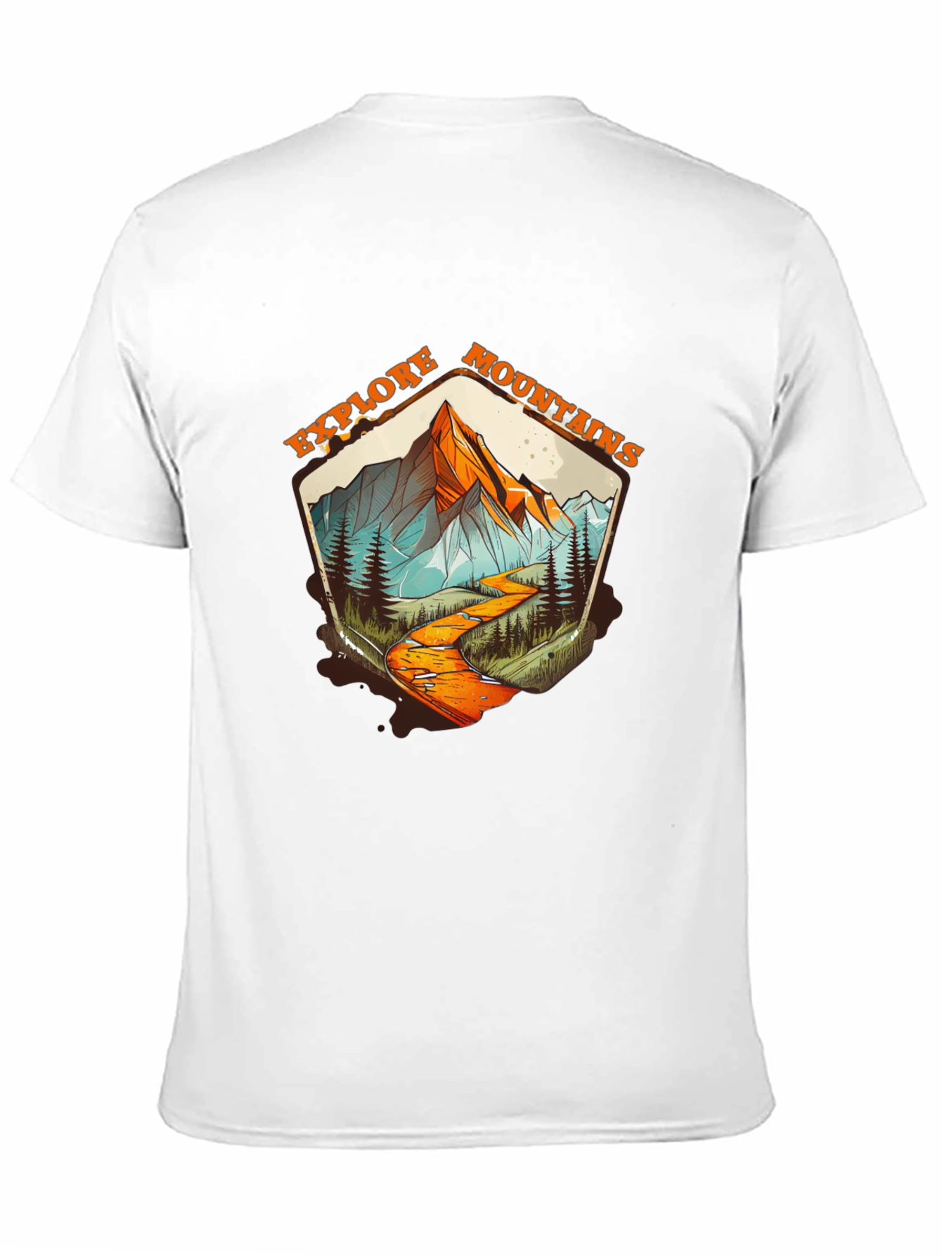 Explore Mountains Graphic Tee - Black
