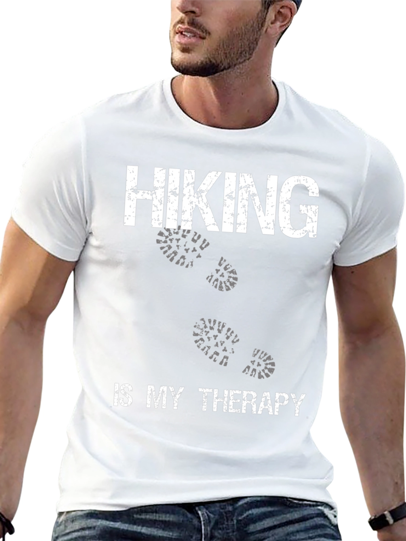 Hiking is My Therapy Graphic Tee