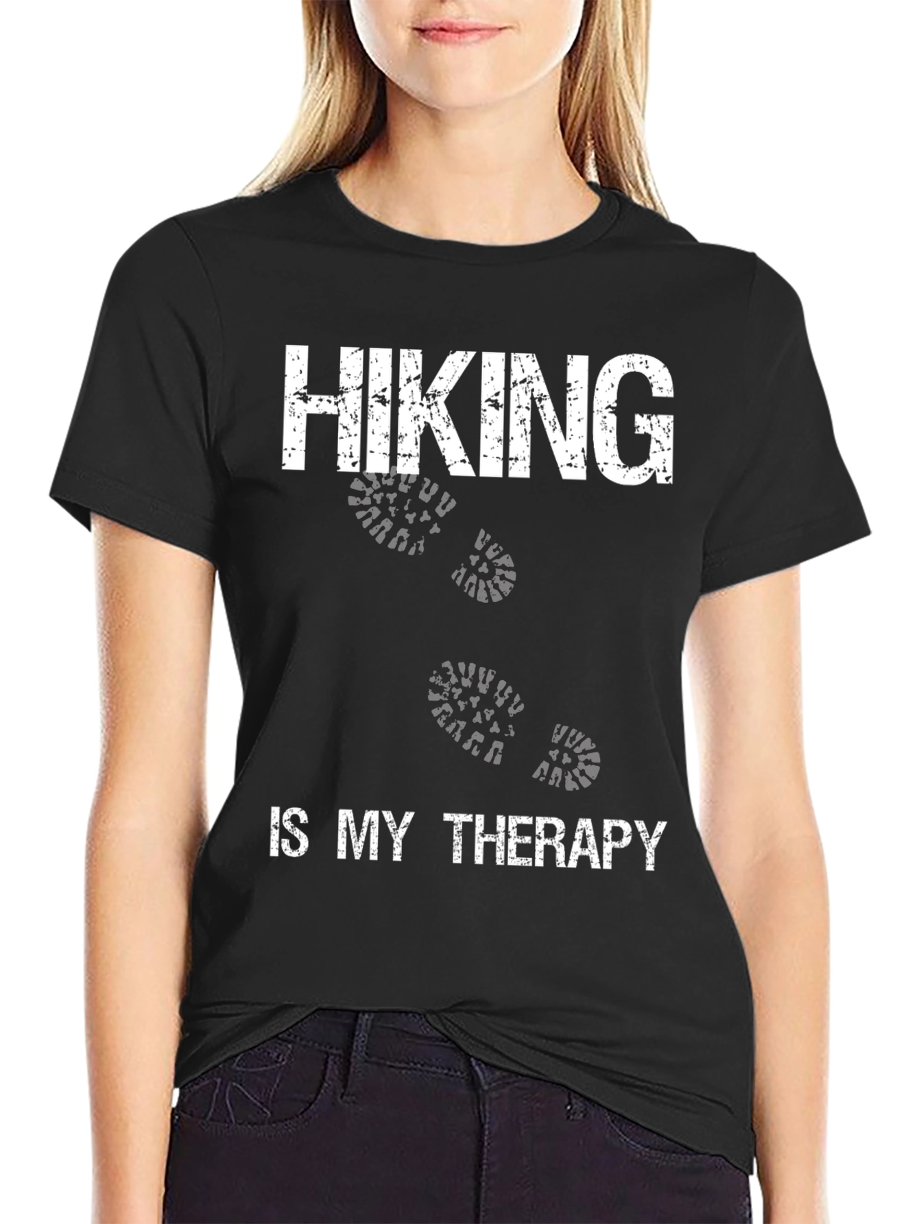 Hiking is My Therapy Graphic Tee