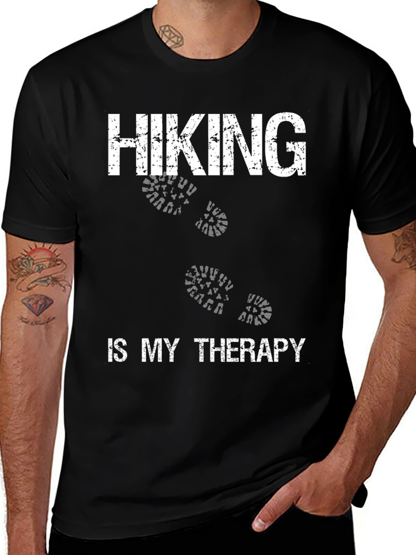 Hiking is My Therapy Graphic Tee