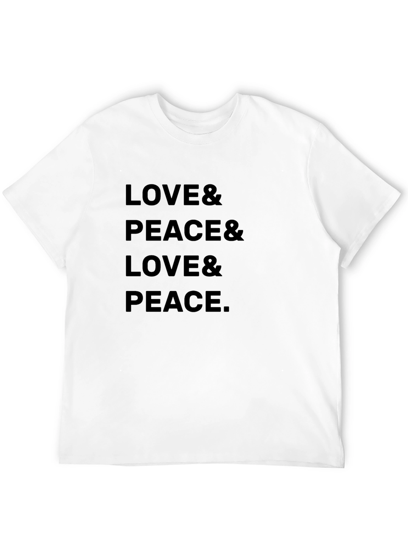 Love & Peace Graphic T-Shirt - Trendy Relaxed Fit