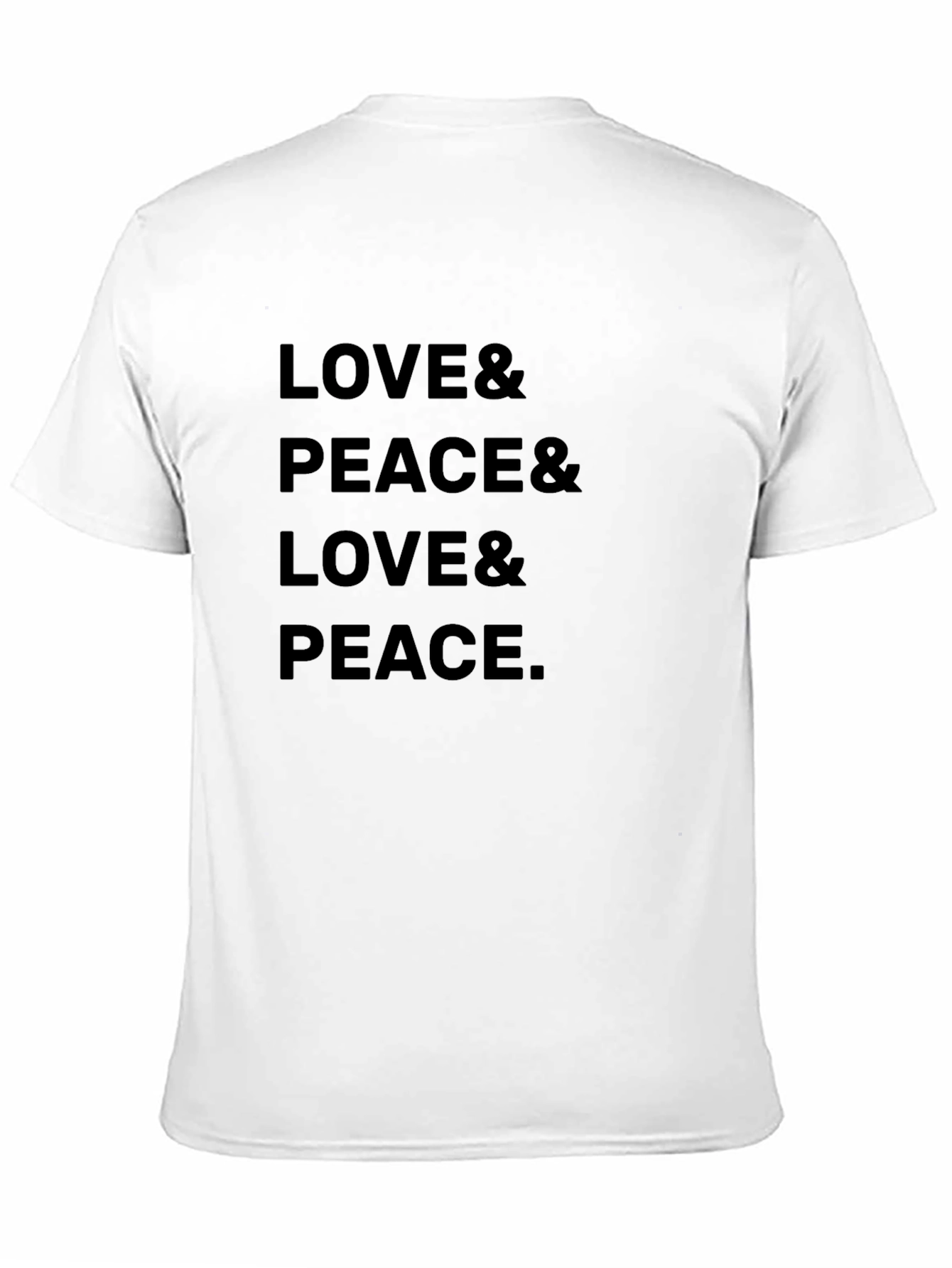 Love & Peace Graphic T-Shirt - Trendy Relaxed Fit