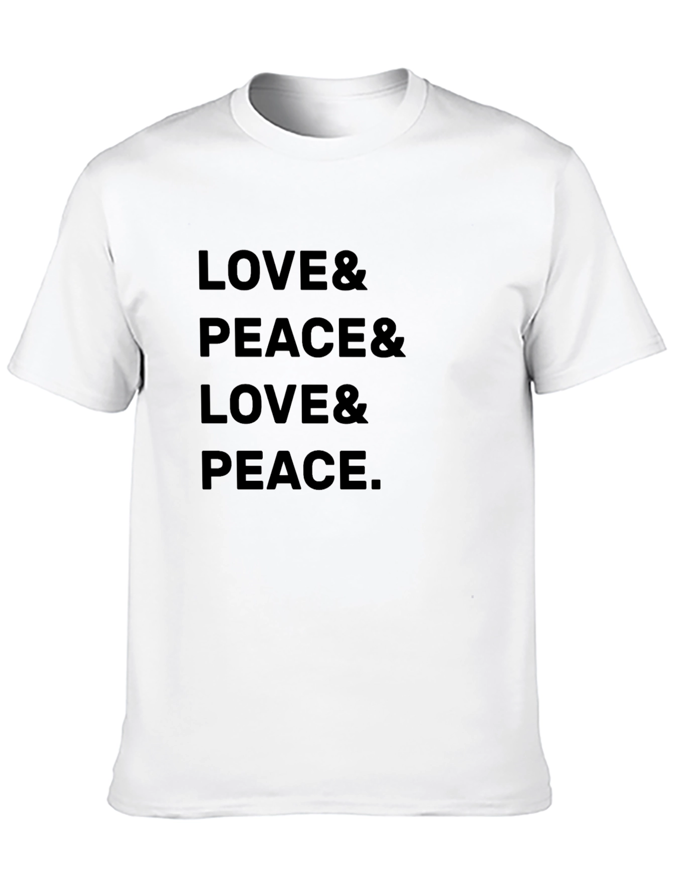 Love & Peace Graphic T-Shirt - Trendy Relaxed Fit