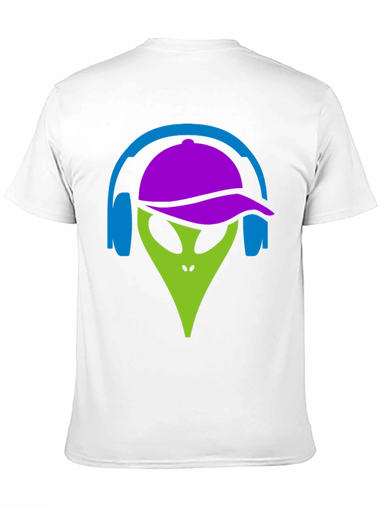 Cool Alien with Headphones Graphic Tee