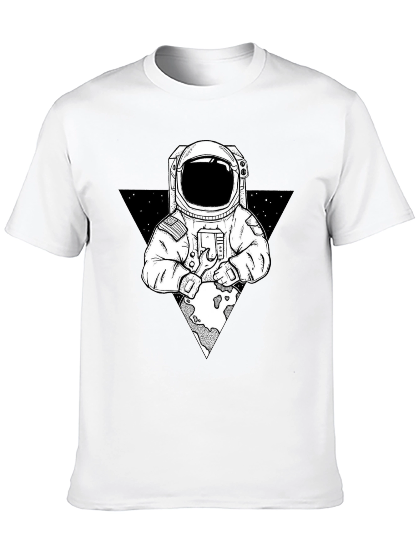 Astronaut Graphic Print T-Shirt - Space Exploration Tee