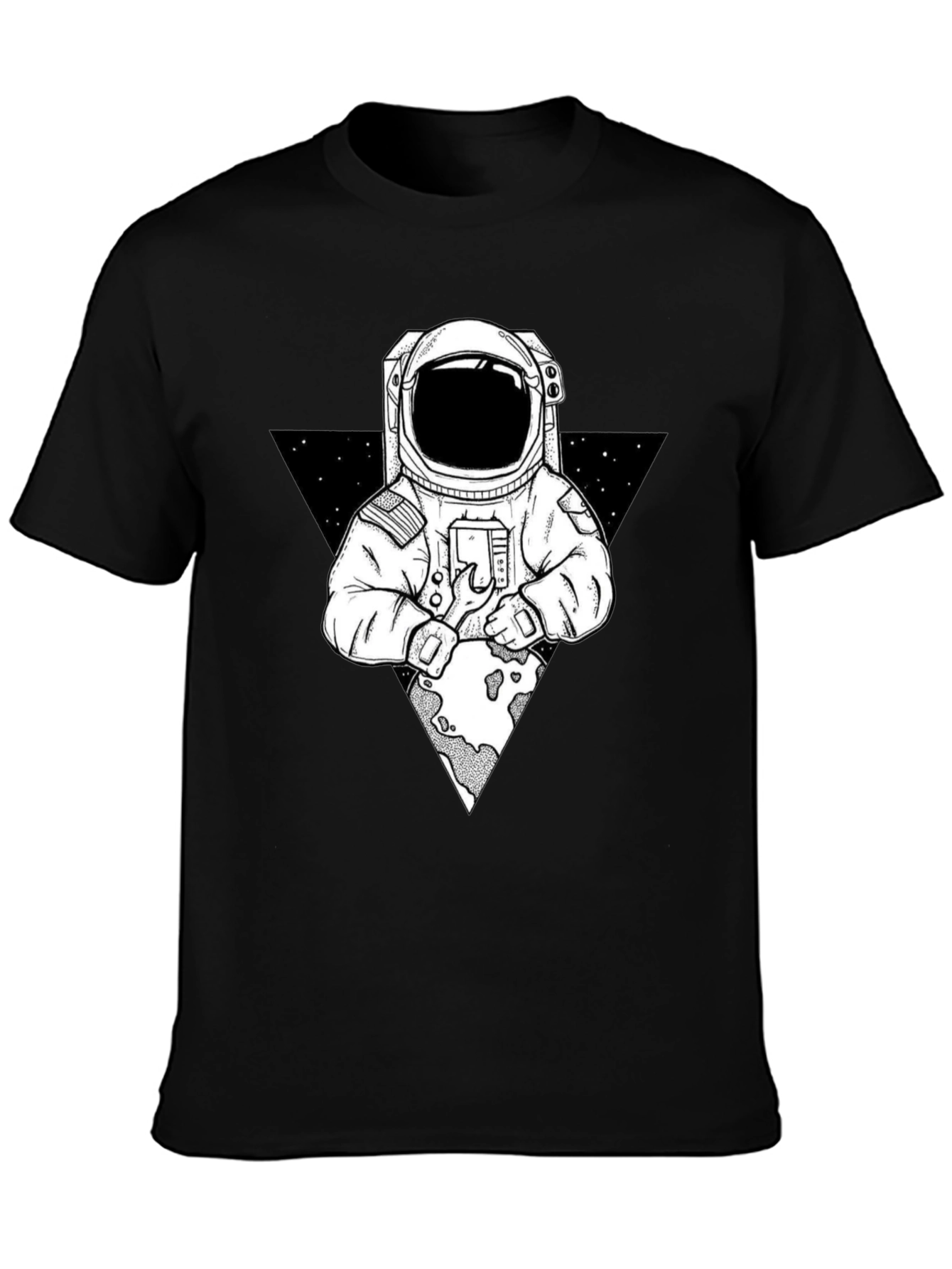 Astronaut Graphic Print T-Shirt - Space Exploration Tee