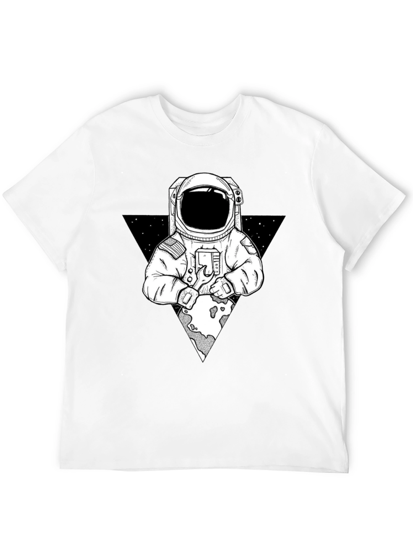 Astronaut Graphic Print T-Shirt - Space Exploration Tee