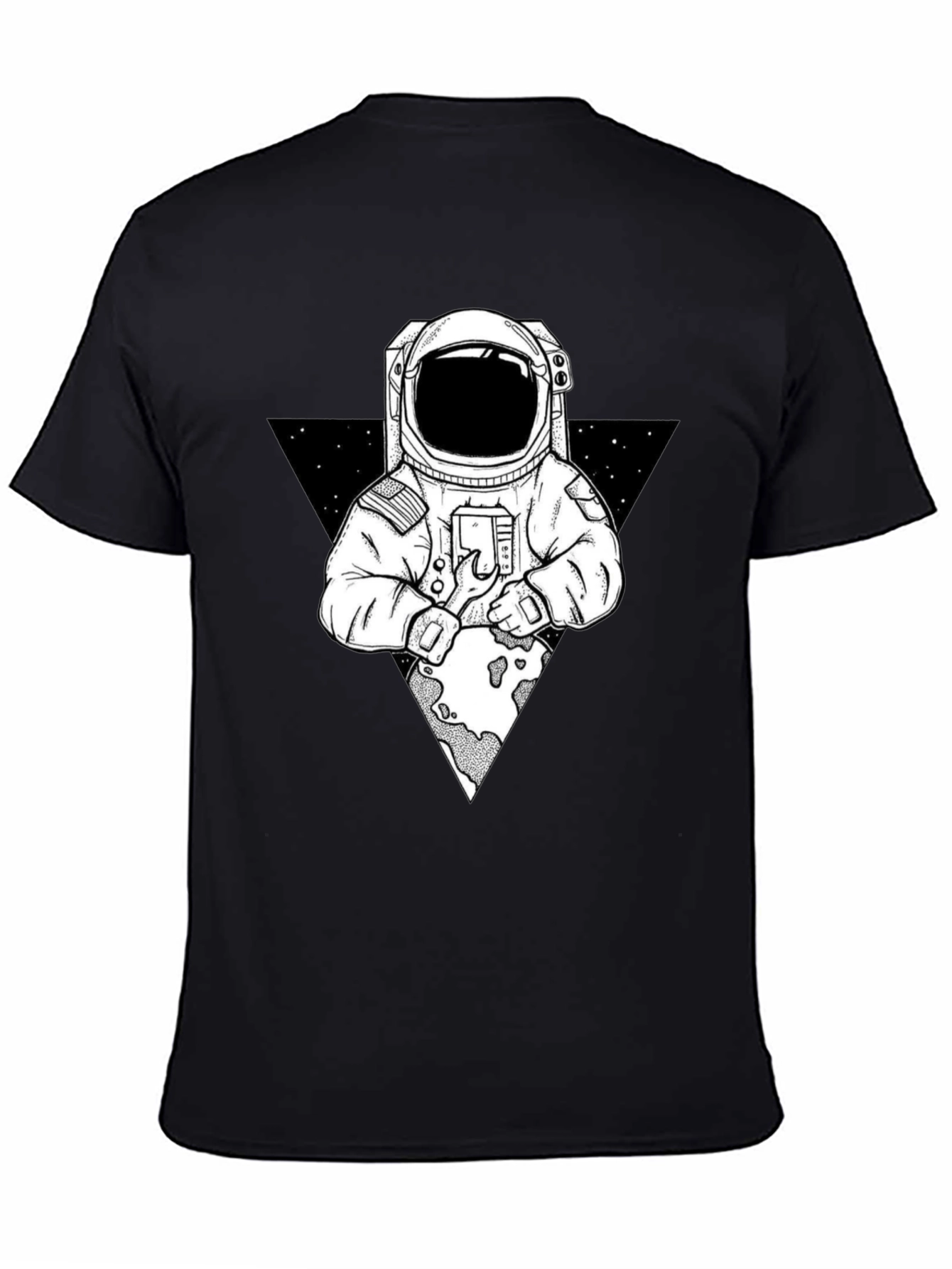 Astronaut Graphic Print T-Shirt - Space Exploration Tee