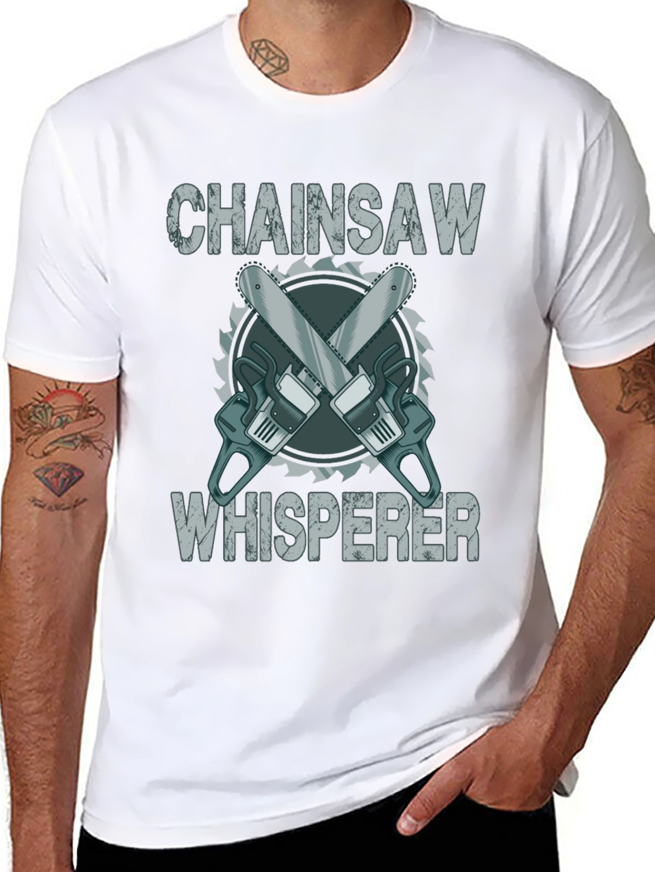 Chainsaw Whisperer Graphic Tee - Lumberjack Style
