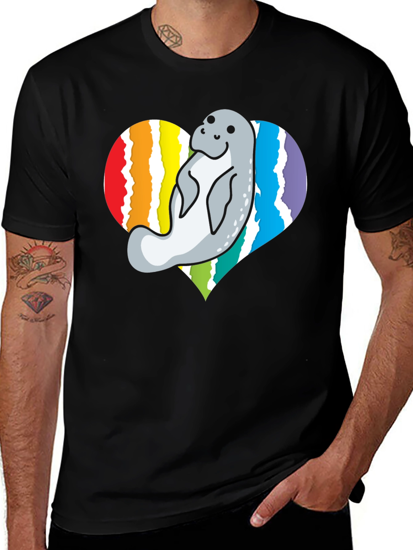 Manatee Heart Pride T-Shirt