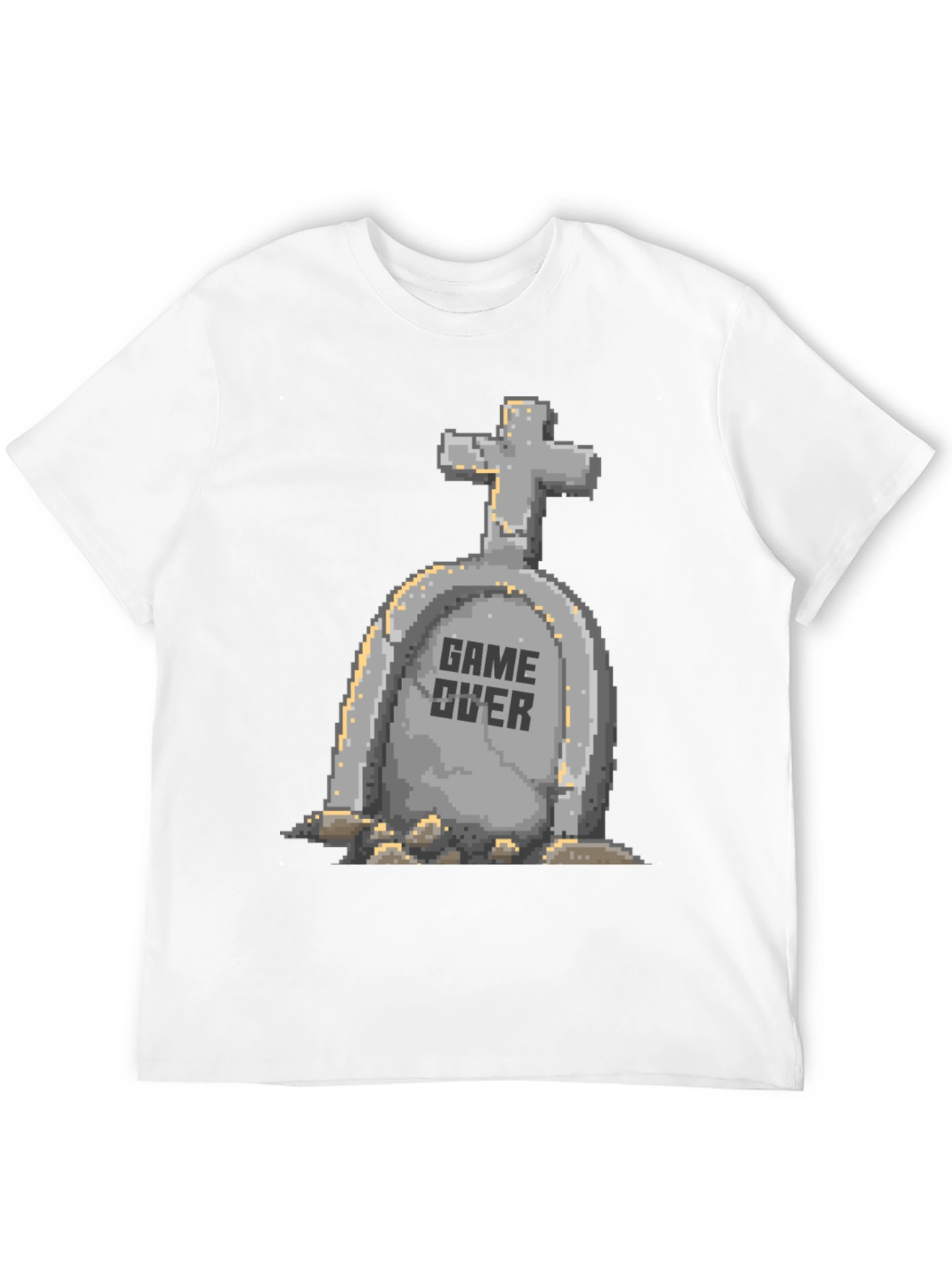 Game Over Pixel Art T-Shirt - Black