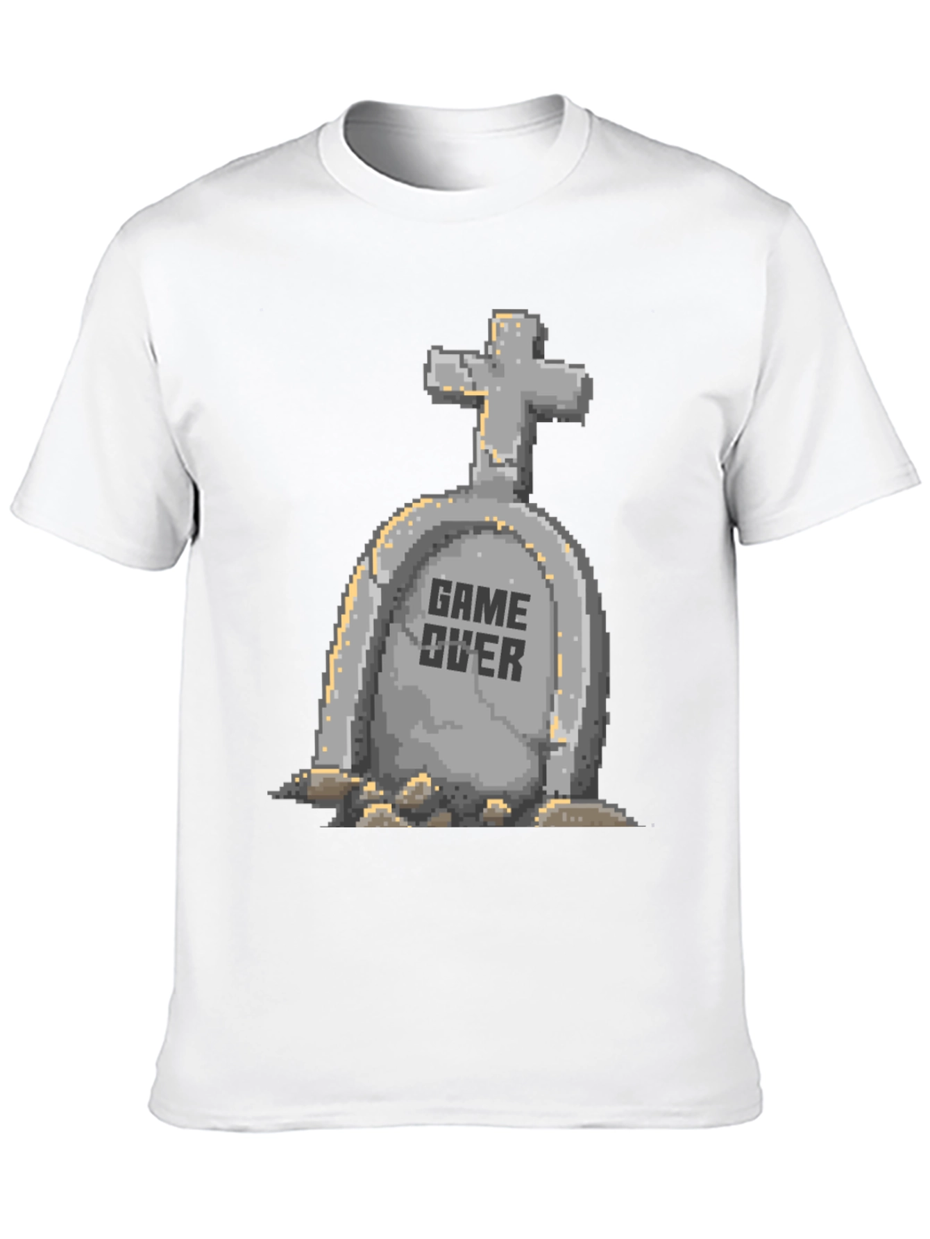 Game Over Pixel Art T-Shirt - Black