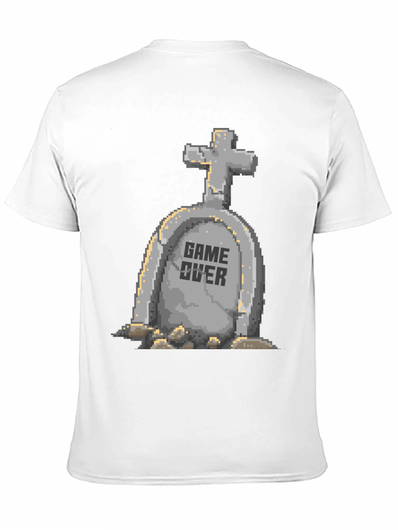 Game Over Pixel Art T-Shirt - Black