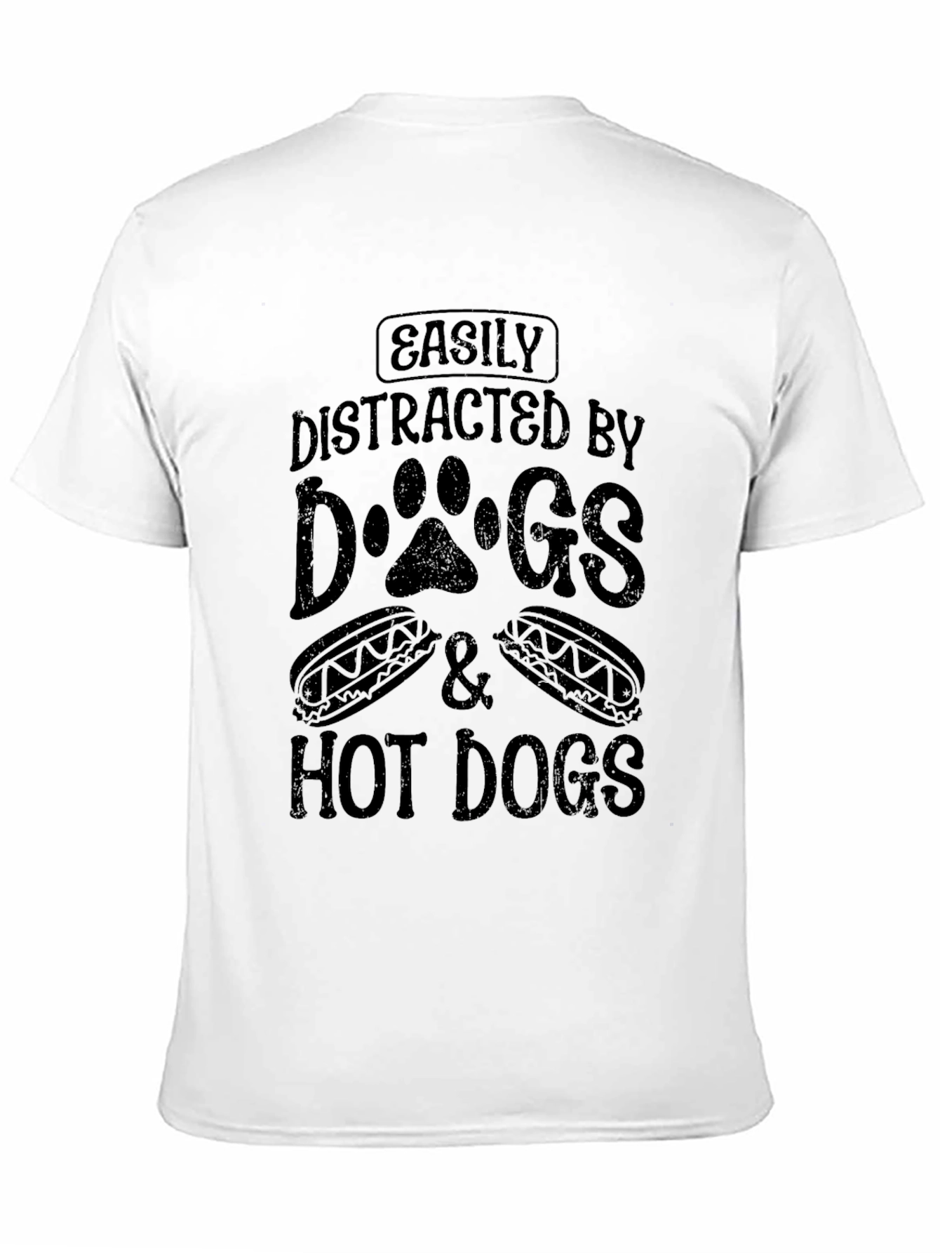 Easily Distracted By Dogs & Hot Dogs T-Shirt