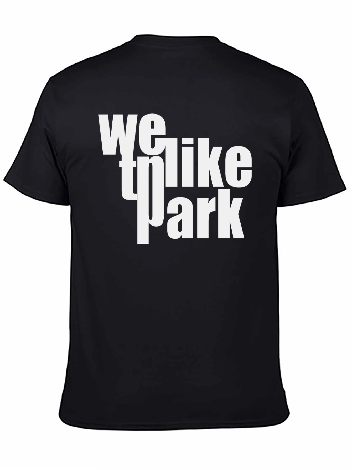 We Like to Park Graphic Black T-Shirt
