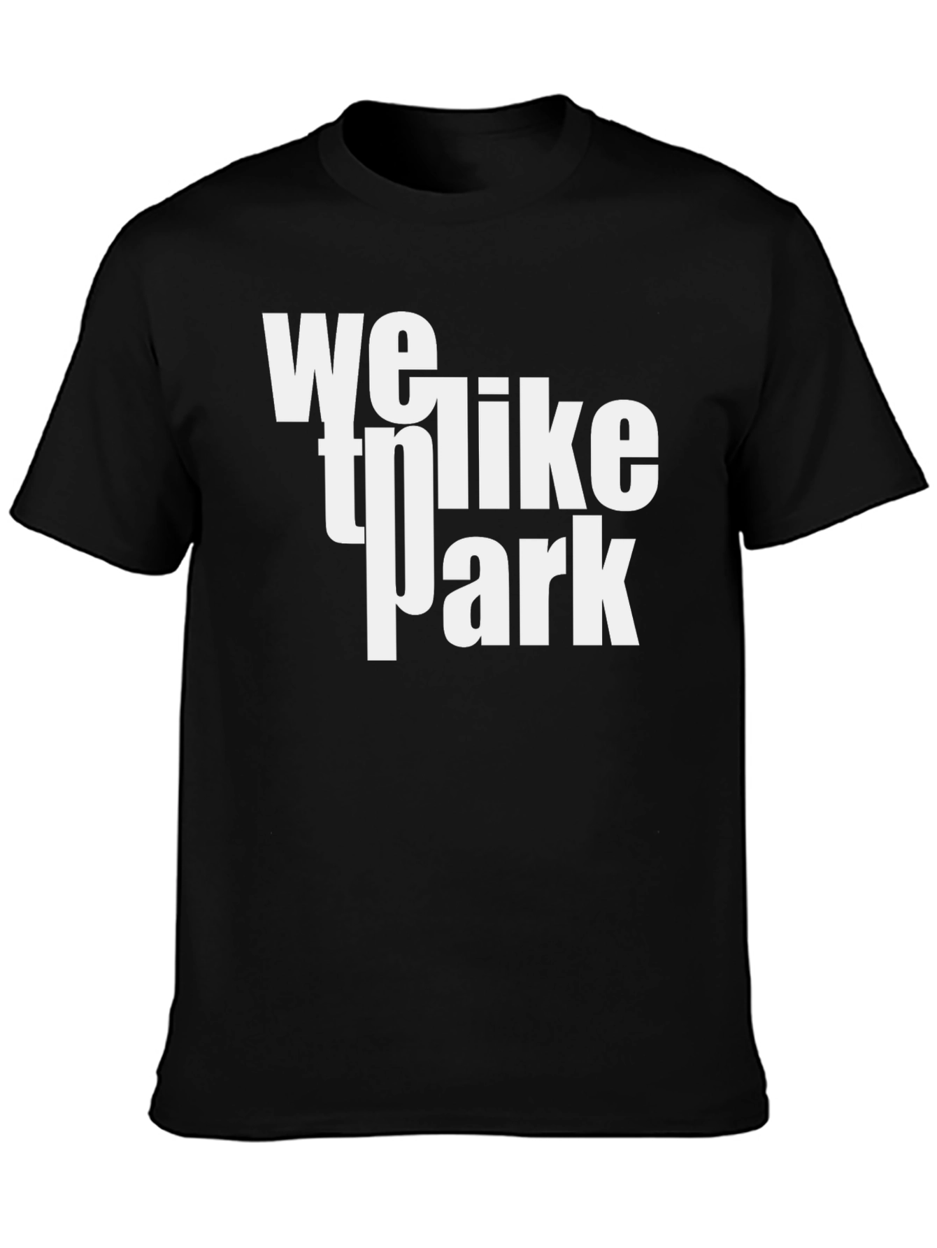 We Like to Park Graphic Black T-Shirt