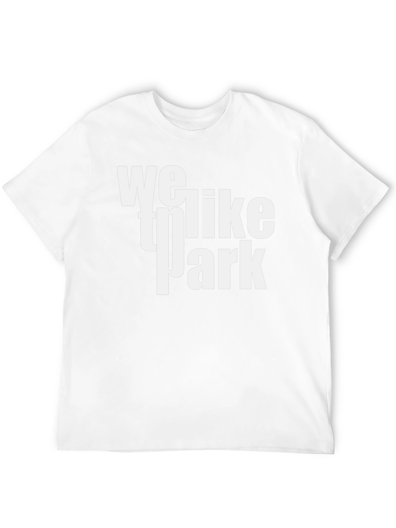 We Like to Park Graphic Black T-Shirt