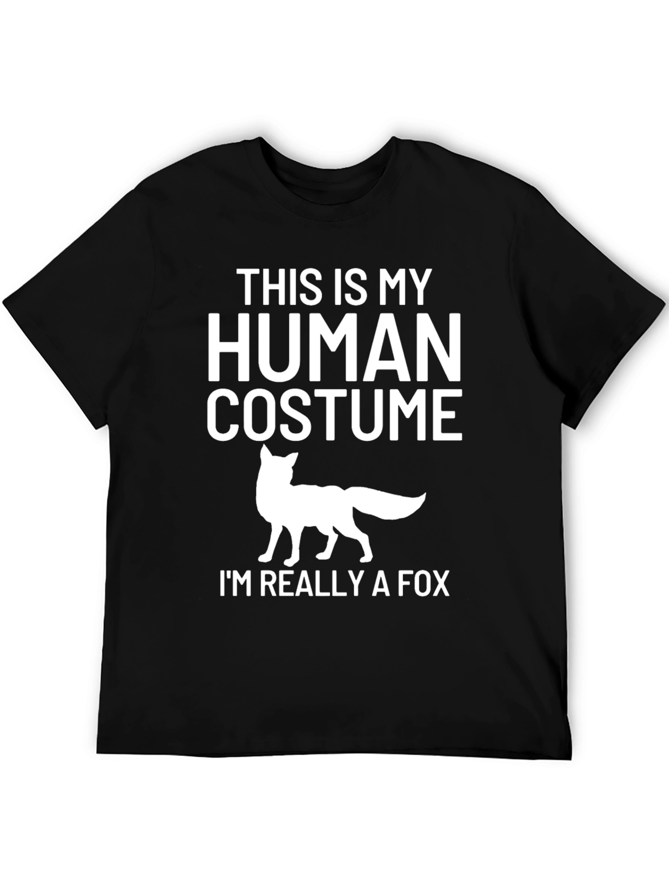 Funny Human Costume Fox T-Shirt