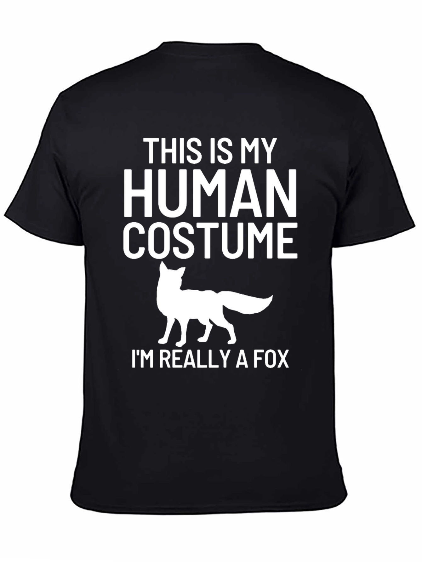 Funny Human Costume Fox T-Shirt