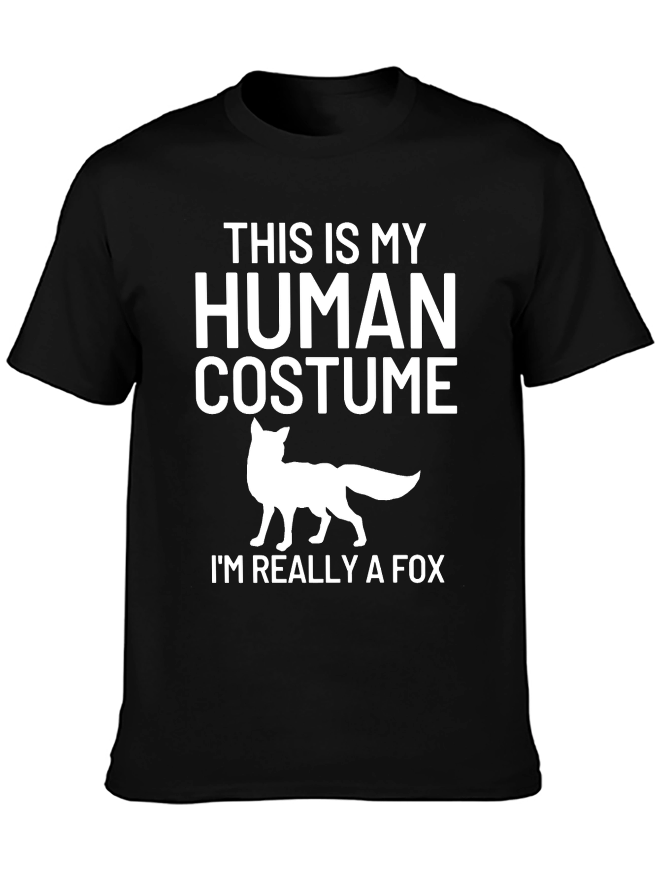Funny Human Costume Fox T-Shirt