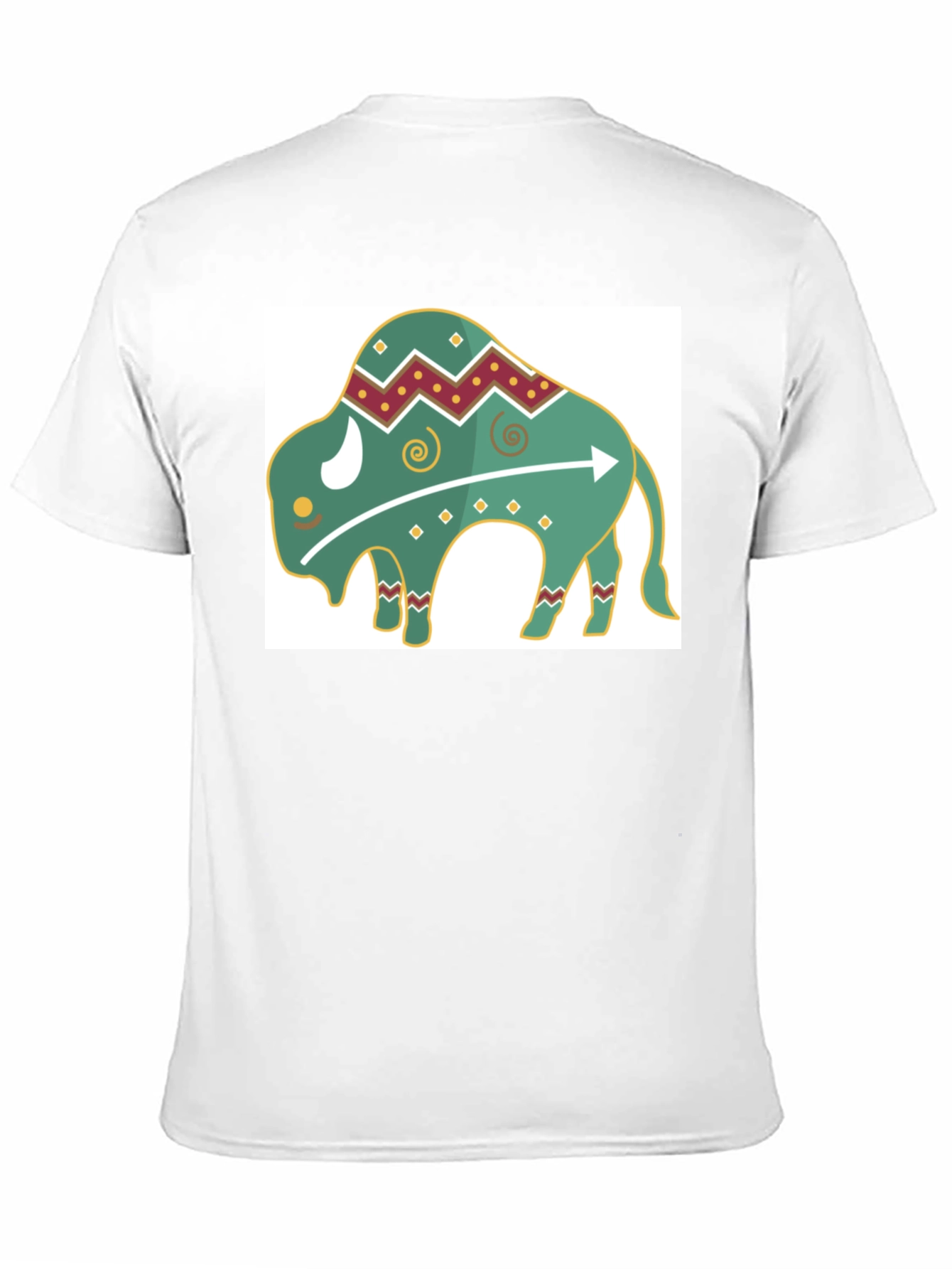 Trendy Buffalo Graphic Tee - Black Cotton Blend
