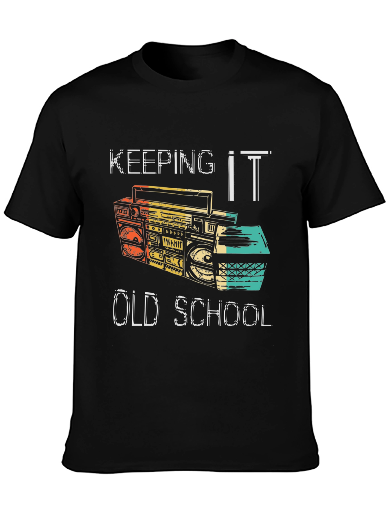 Retro Boombox T-Shirt - Keeping It Old School