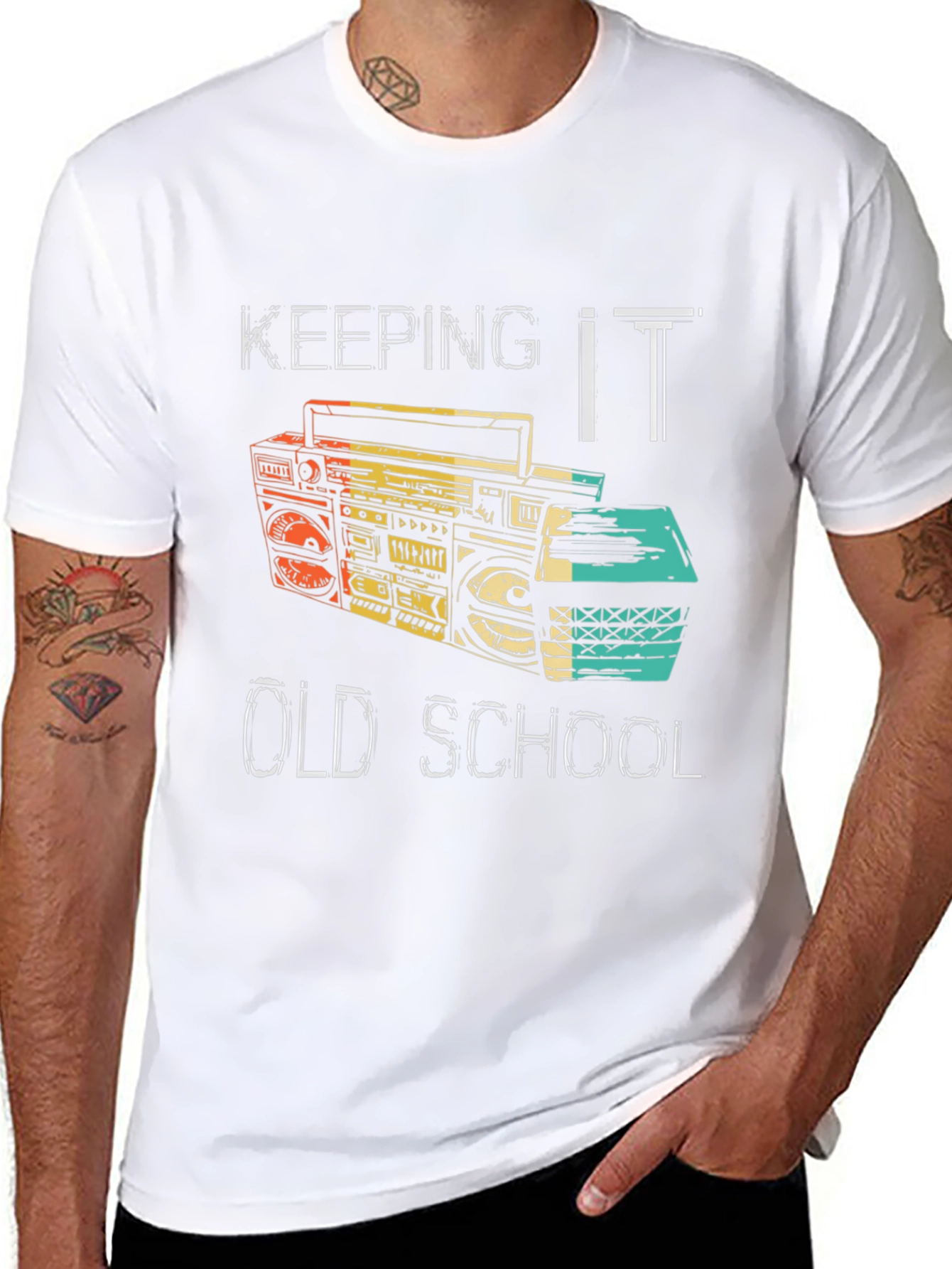 Retro Boombox T-Shirt - Keeping It Old School