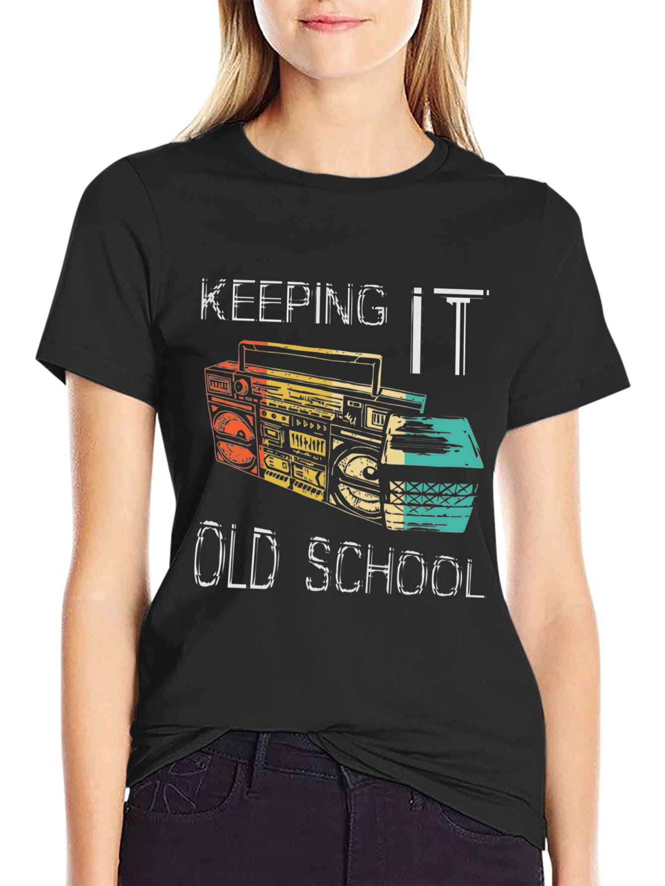 Retro Boombox T-Shirt - Keeping It Old School