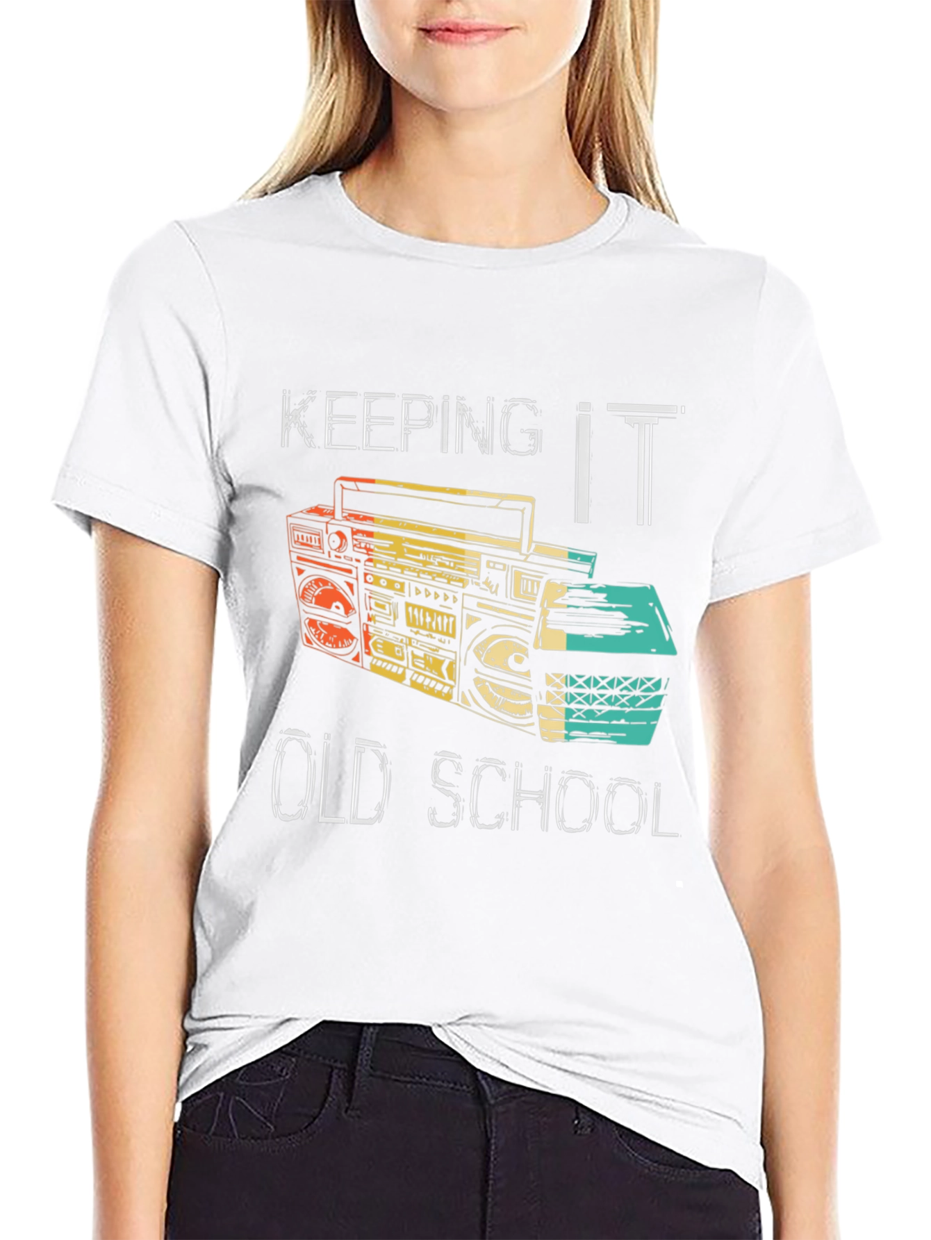 Retro Boombox T-Shirt - Keeping It Old School