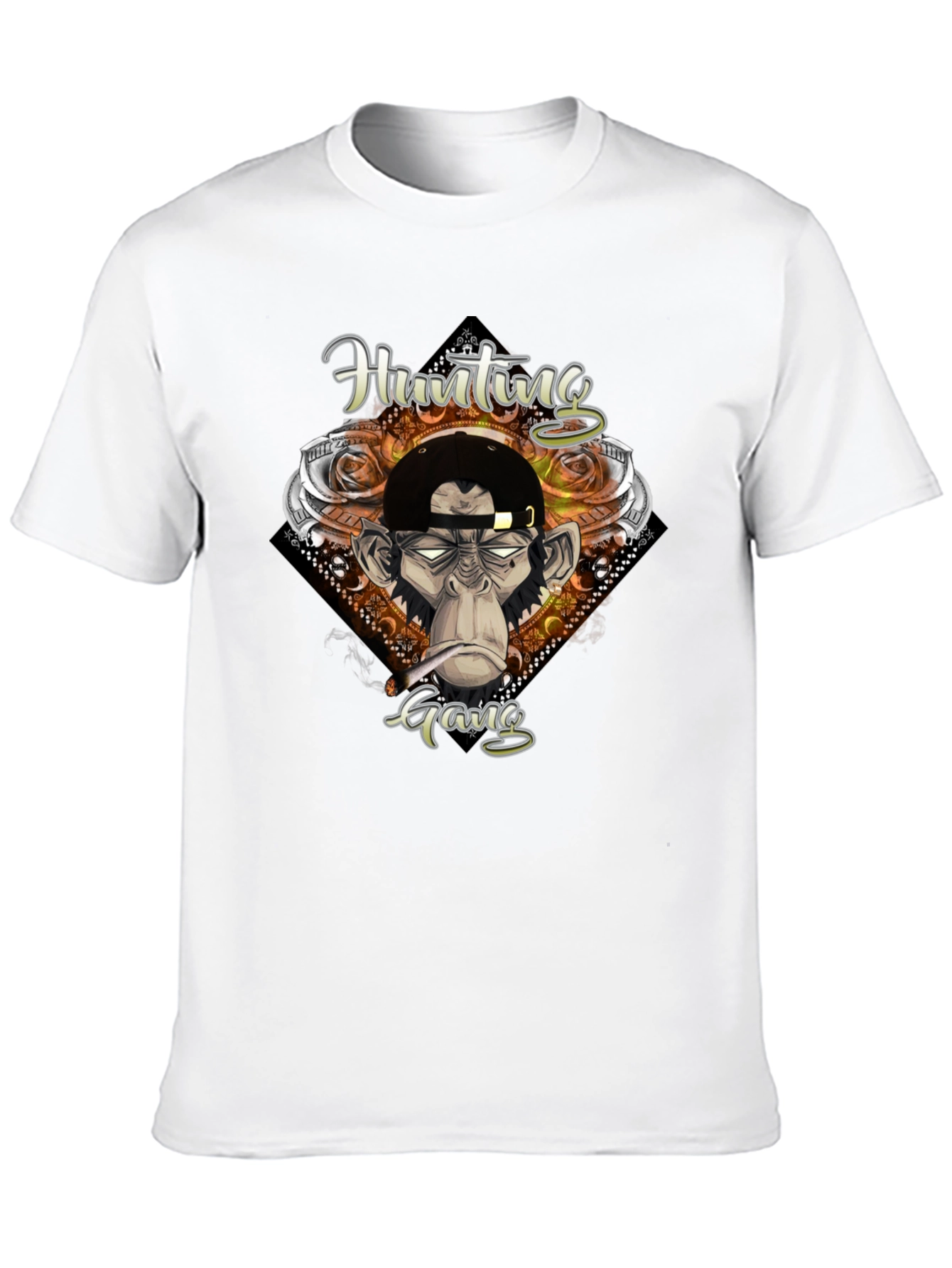 Hunting Gang Monkey Graphic T-Shirt