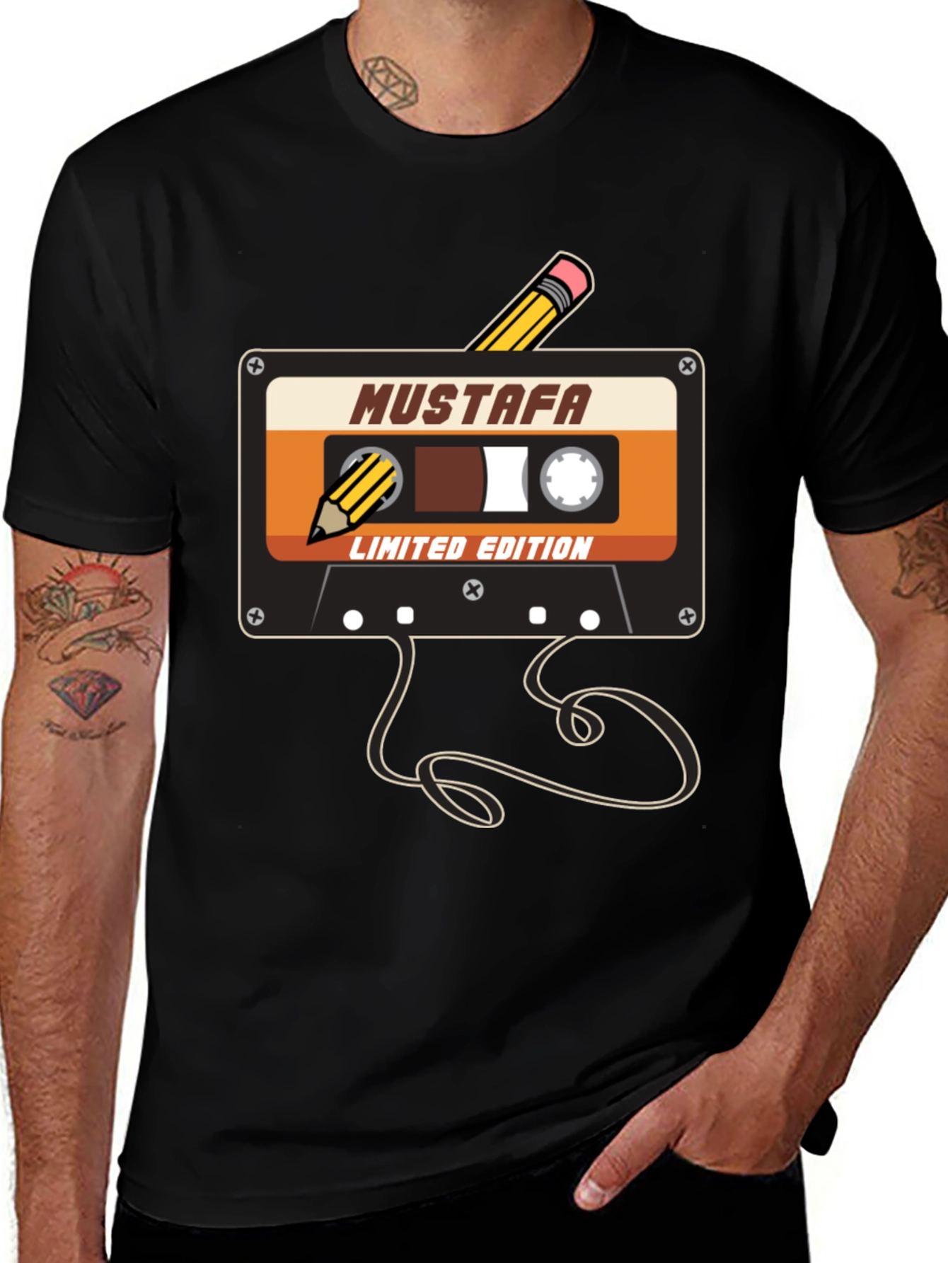Mustafa Cassette Tape T-Shirt