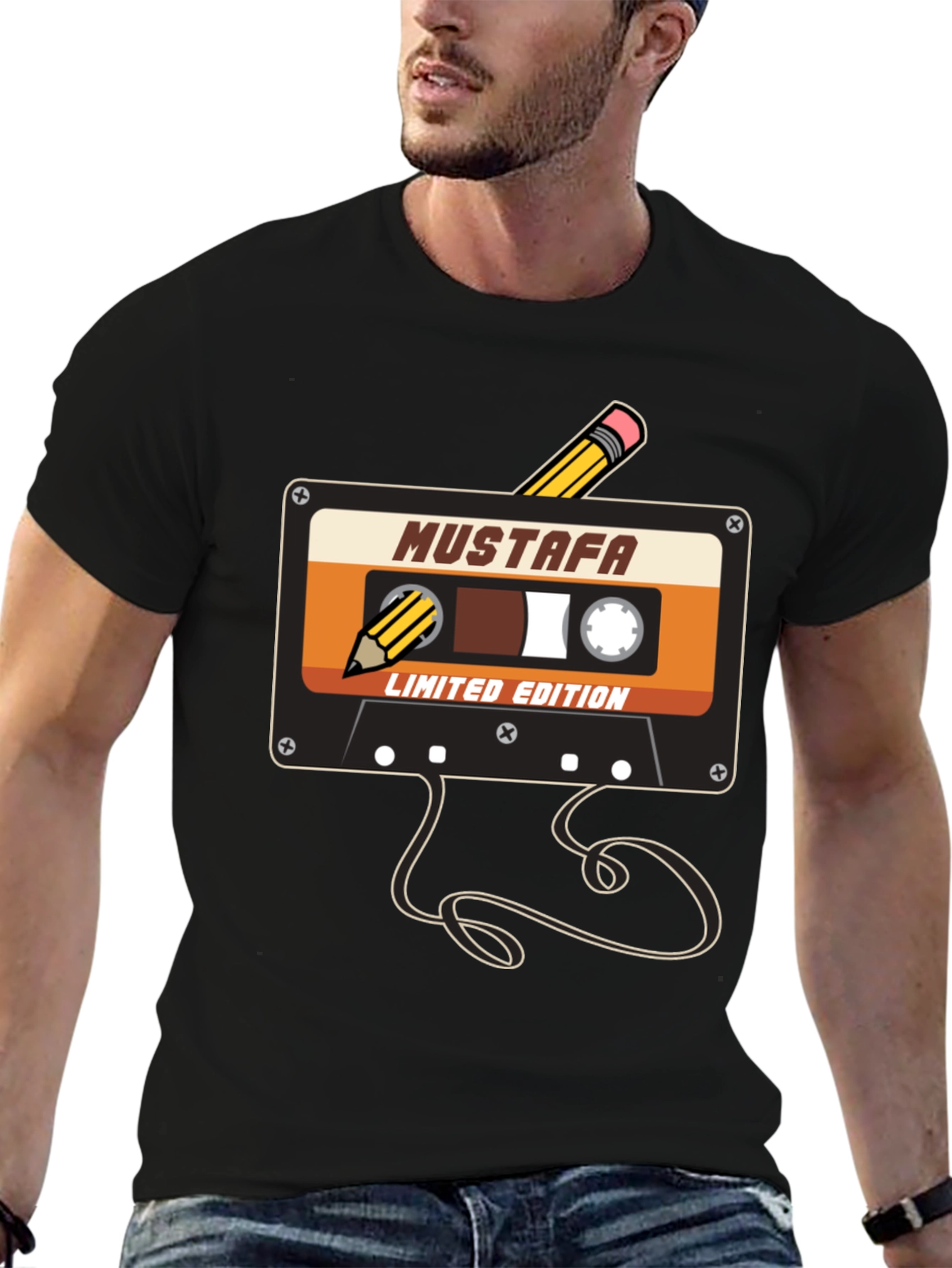 Mustafa Cassette Tape T-Shirt