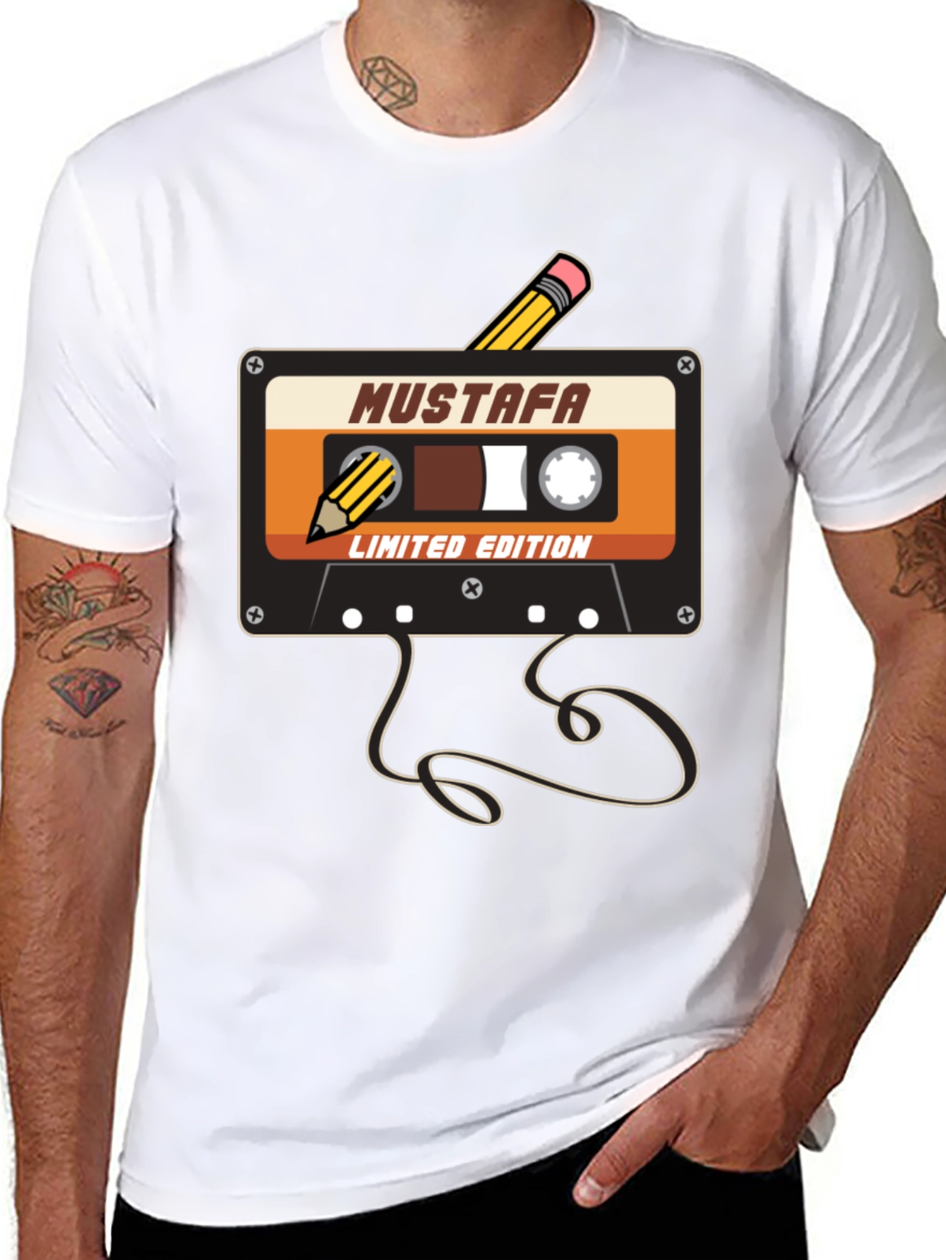 Mustafa Cassette Tape T-Shirt